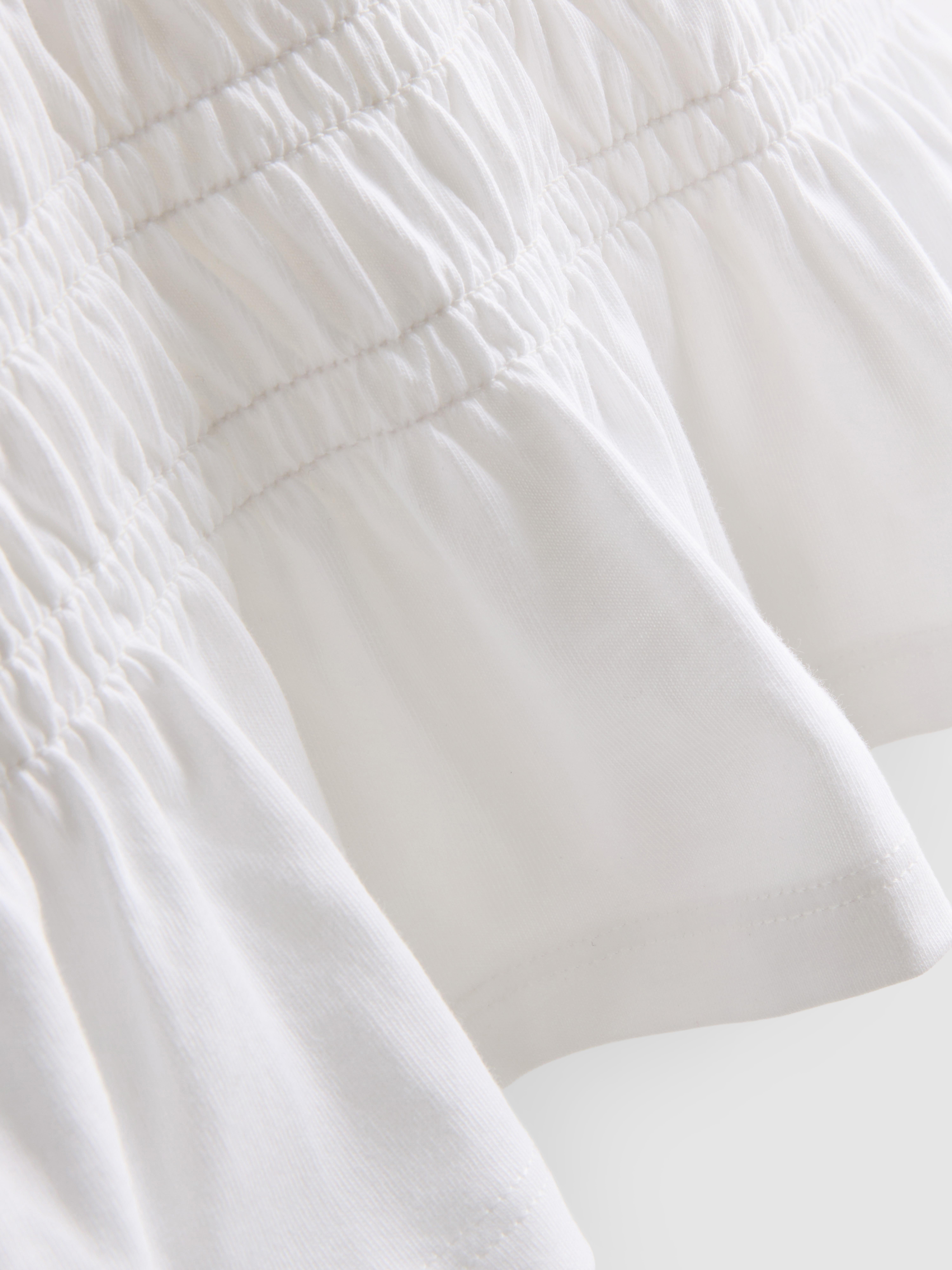 7 - 15 ani | Tricou încrețit cu volane