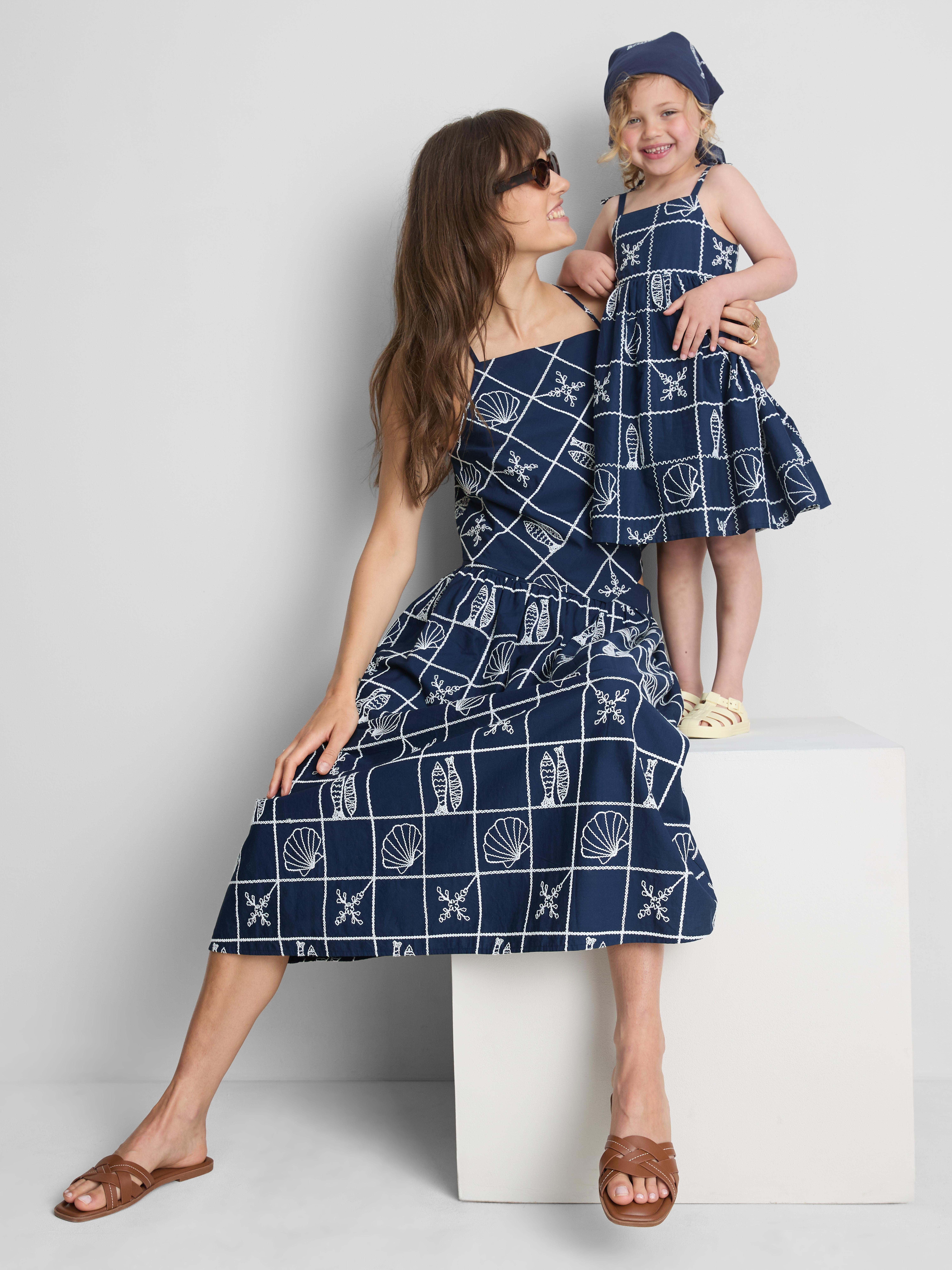 sachin and babi light blue dress Girls Green Floral Shirred Bow-Detail Dress