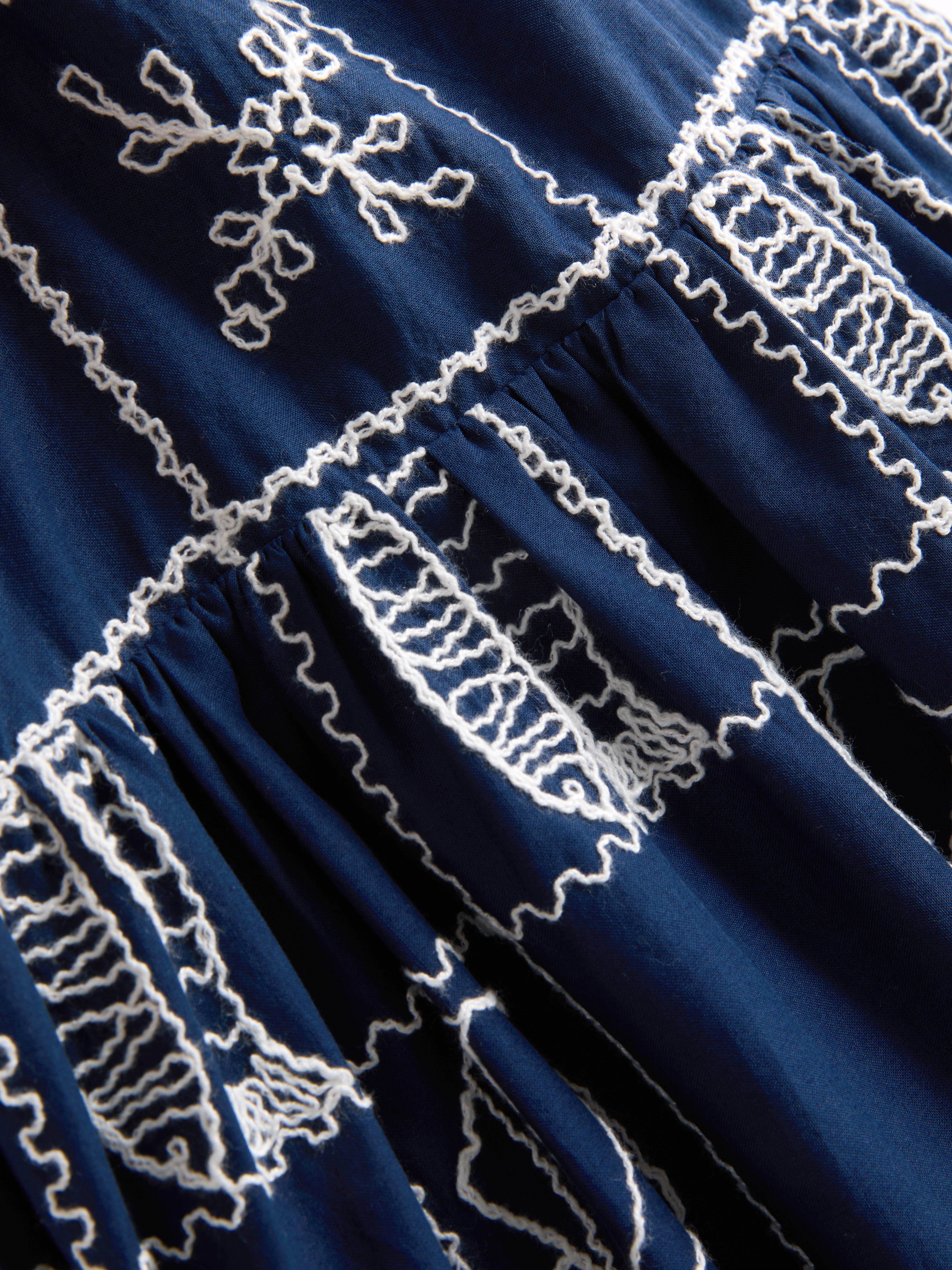 1.5-9yrs | Spaghetti Strap Embroidered Smock Dress