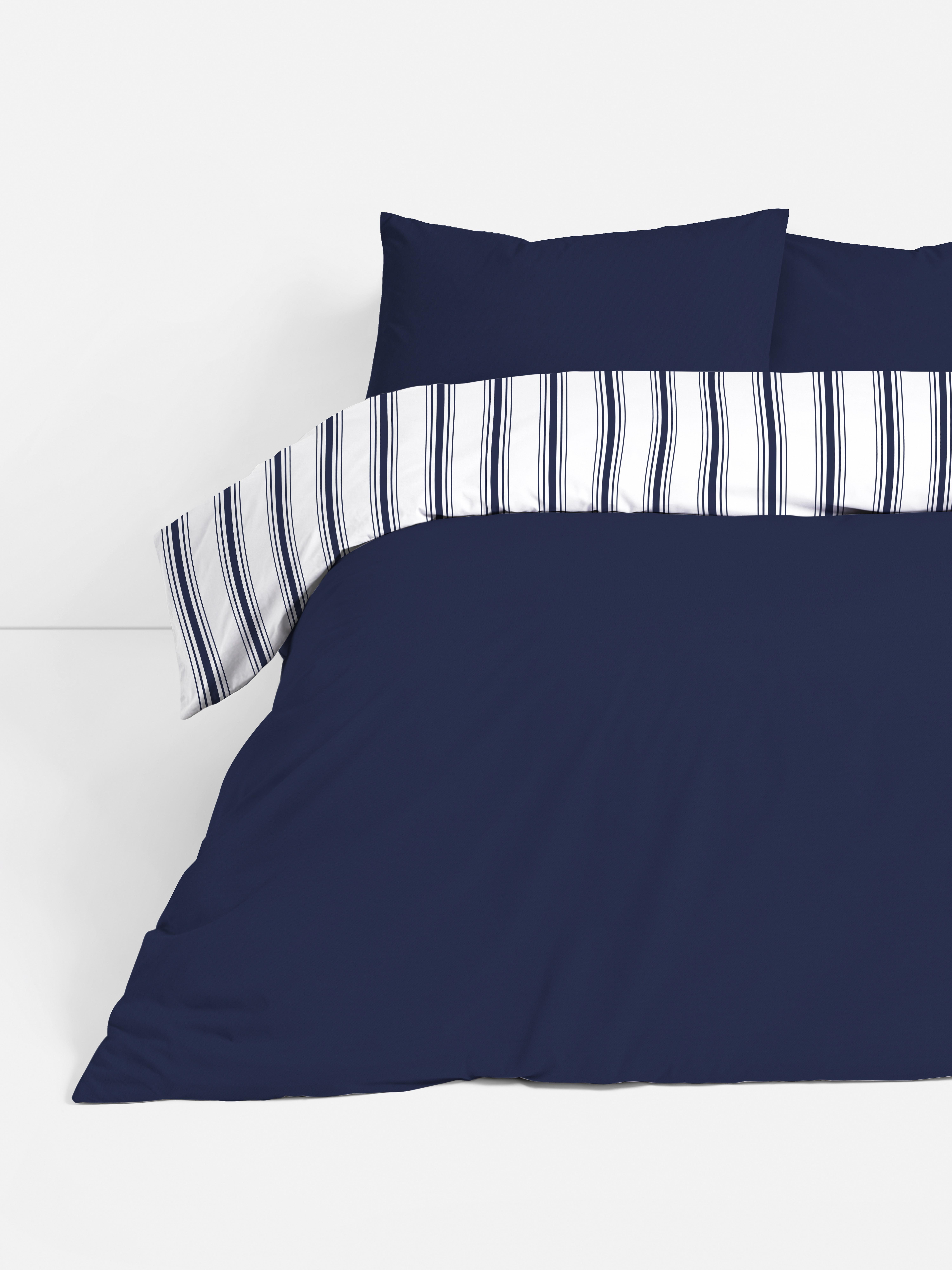 Easy Care Striped Duvet Cover Set