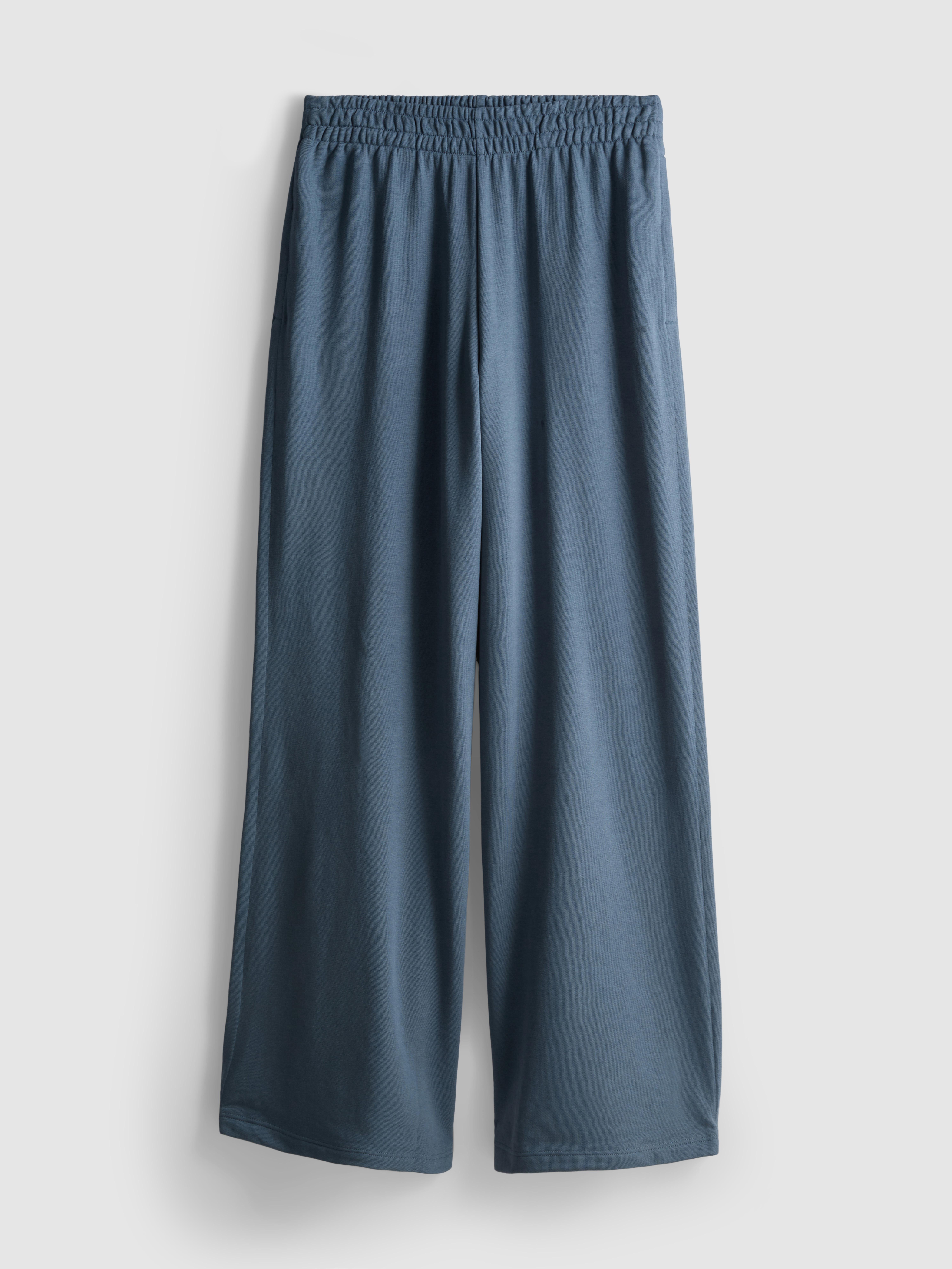 Jogginghose mit hohem Baumwollanteil und weitem Bein