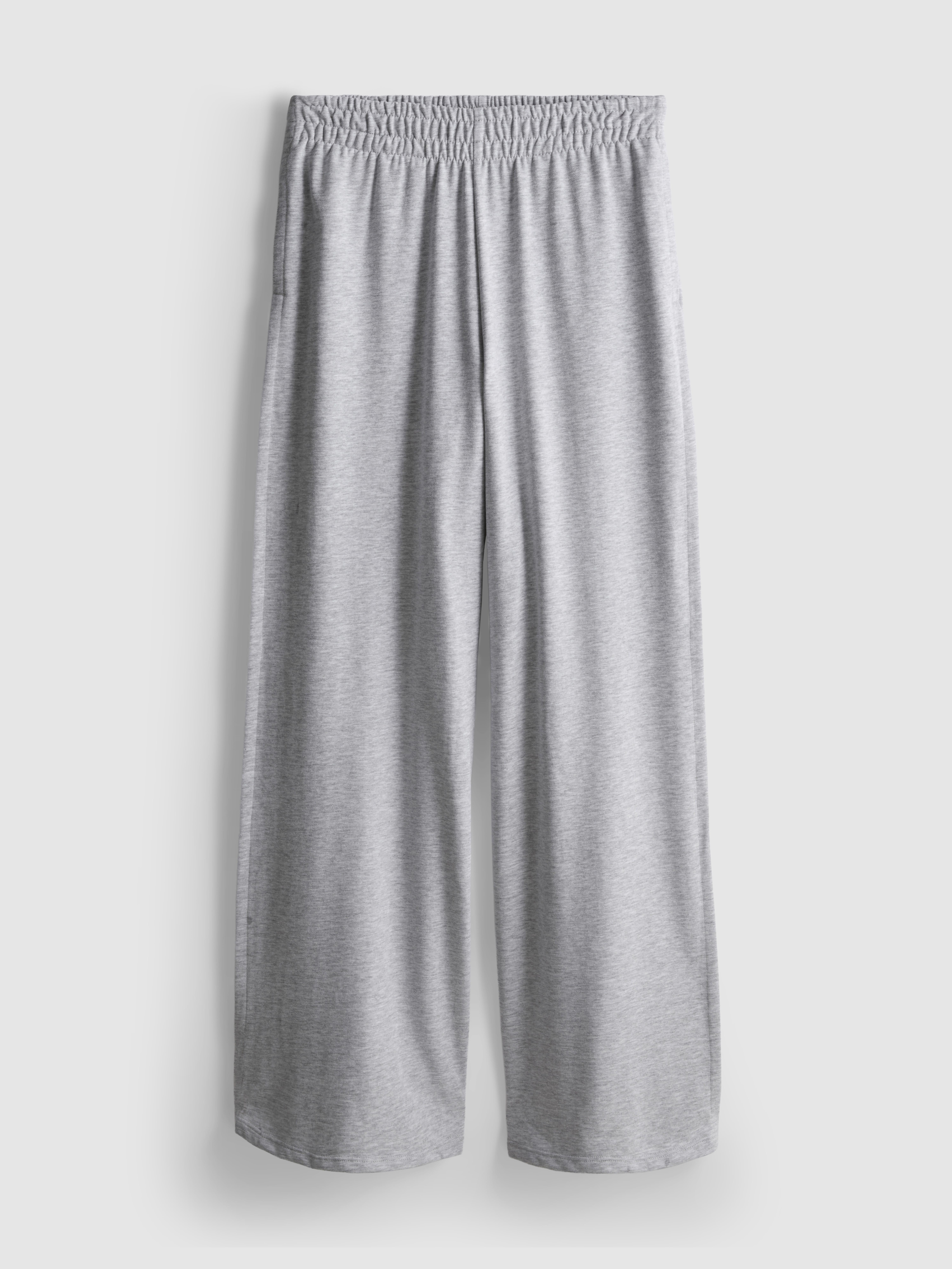 Cotton Rich Wide Leg Pleated Joggers