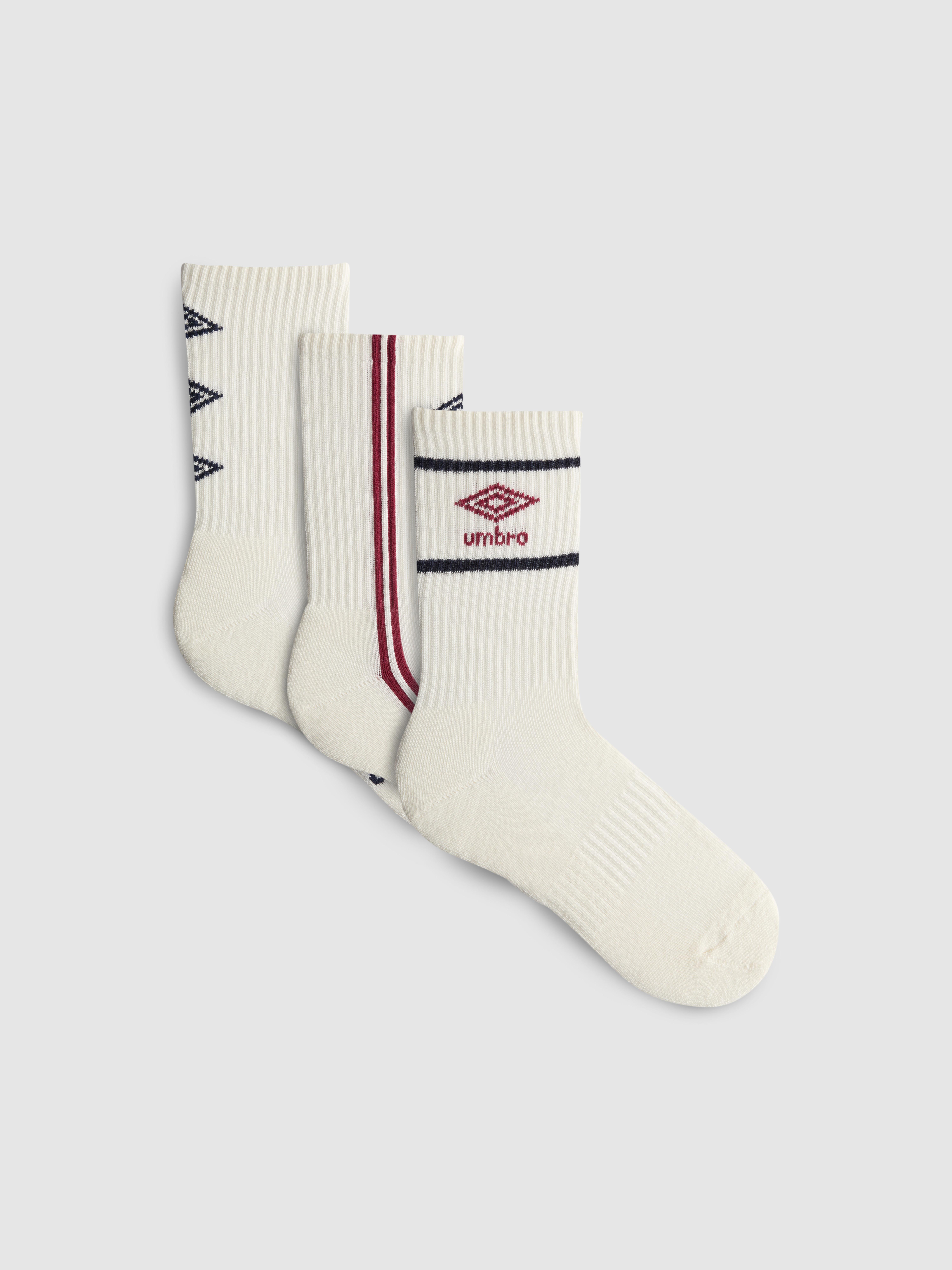 3pk Umbro Cotton Crew Socks