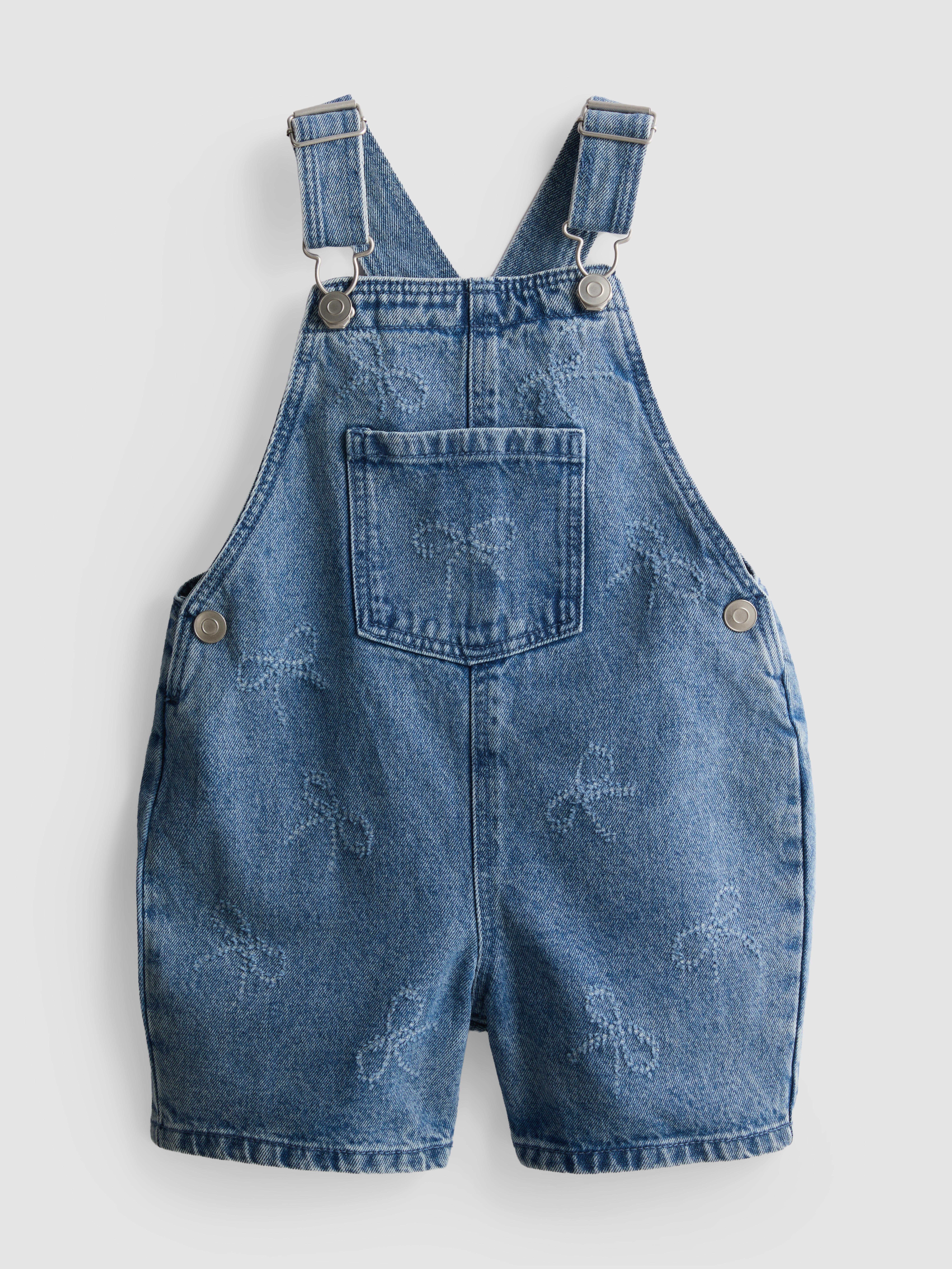 1,5 - 9 ani | Salopetă din denim cu funde
