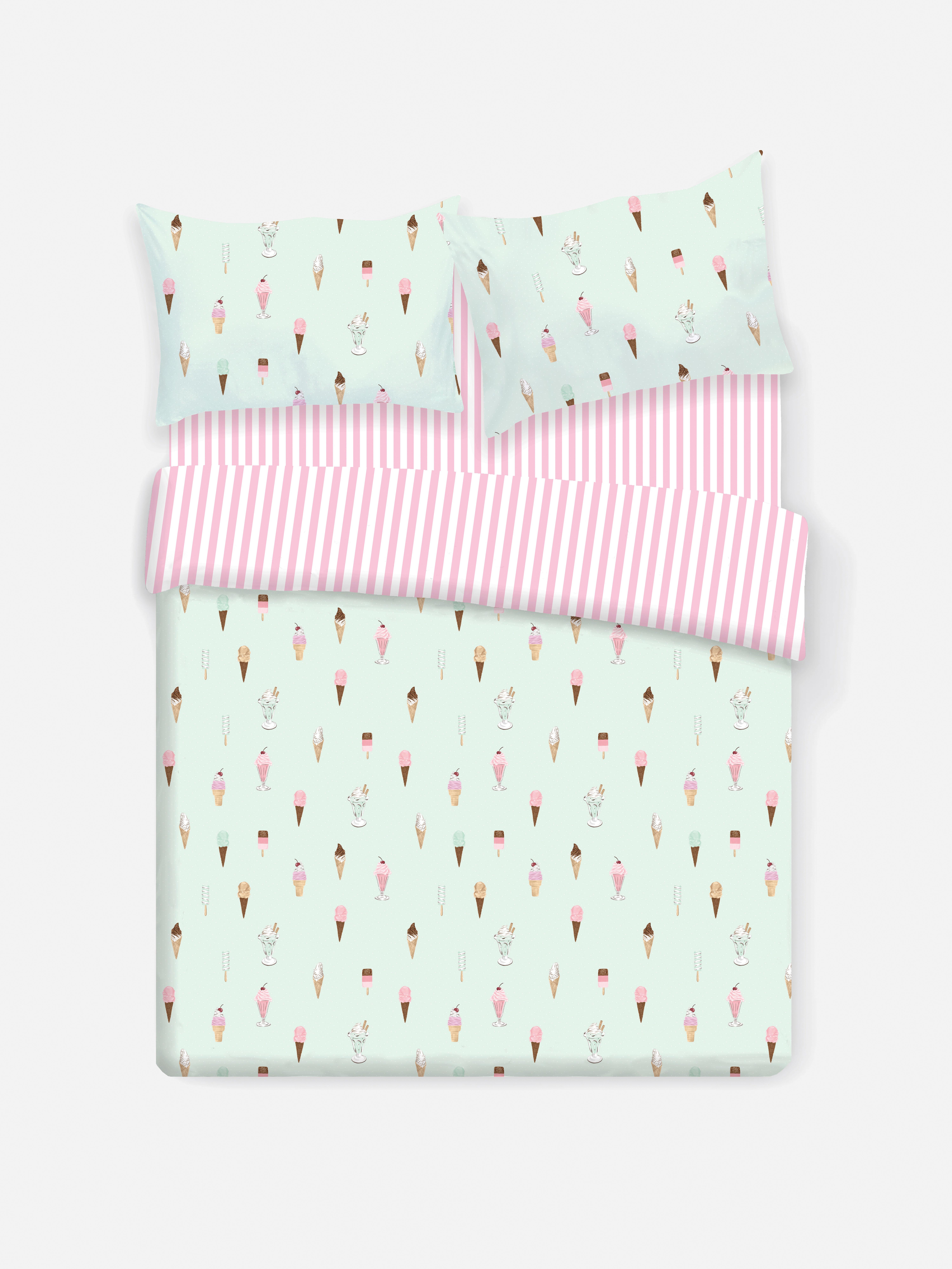 Ice Cream Print Bedding Set