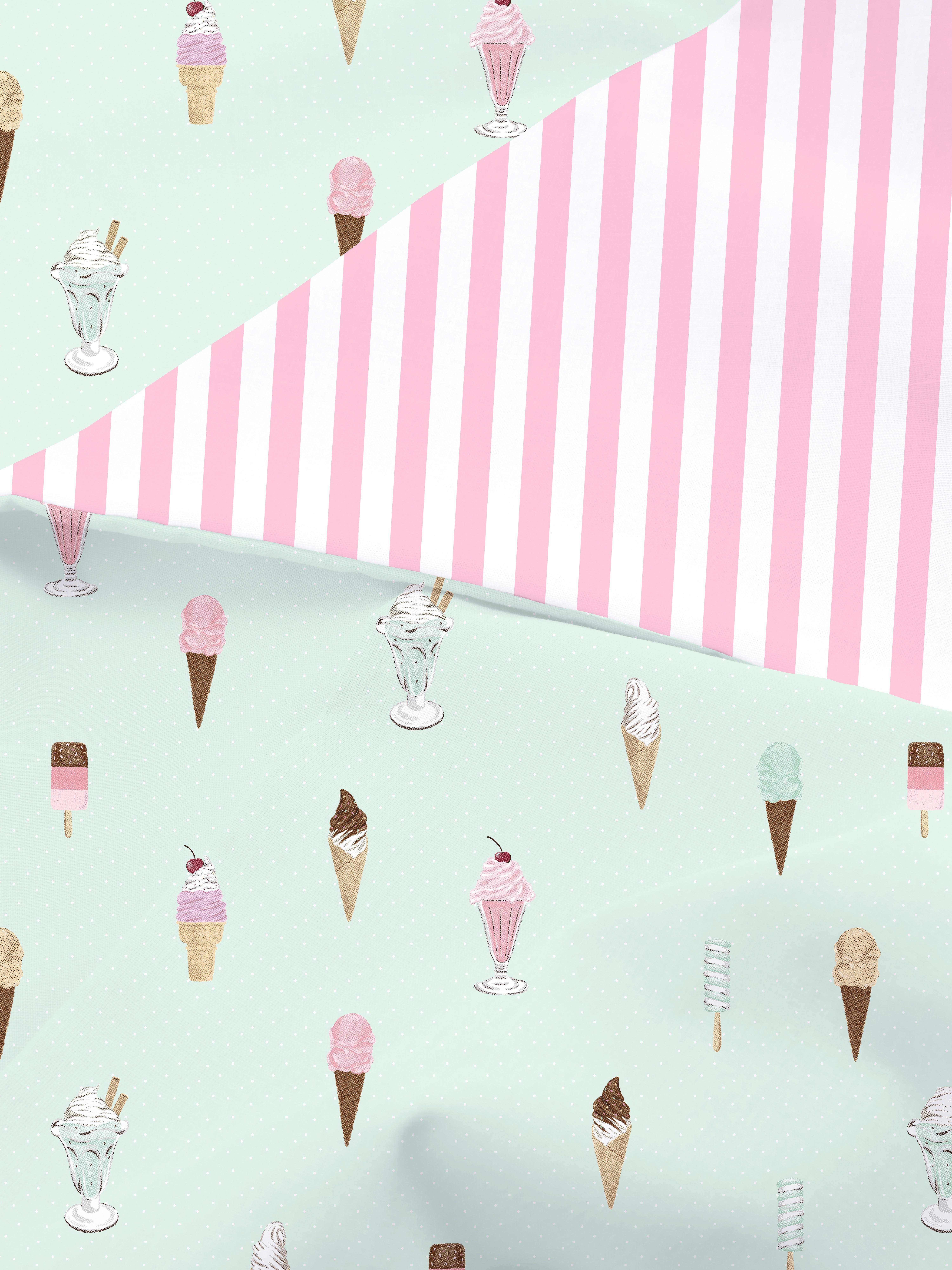 Ice Cream Print Bedding Set
