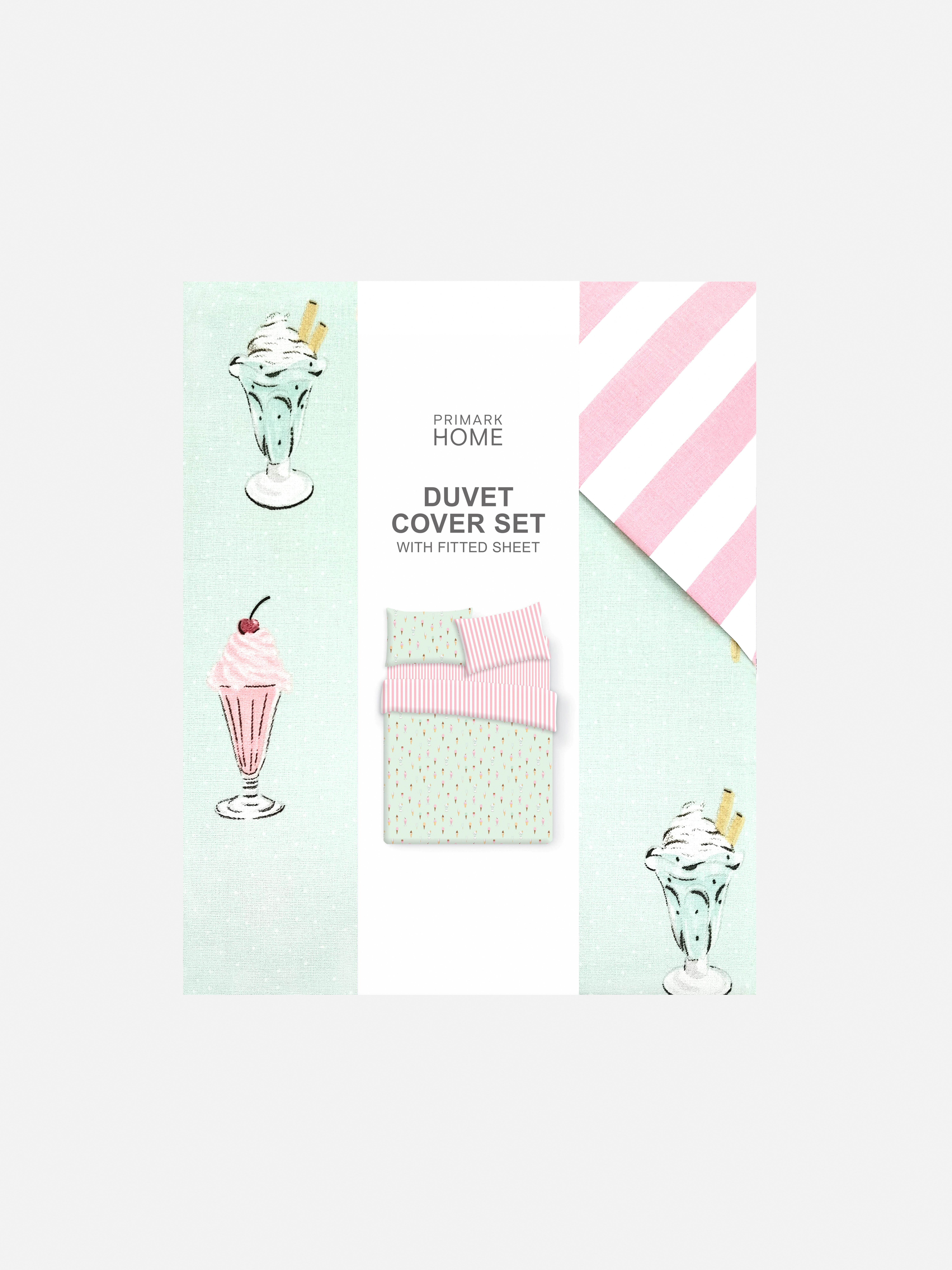 Ice Cream Print Bedding Set