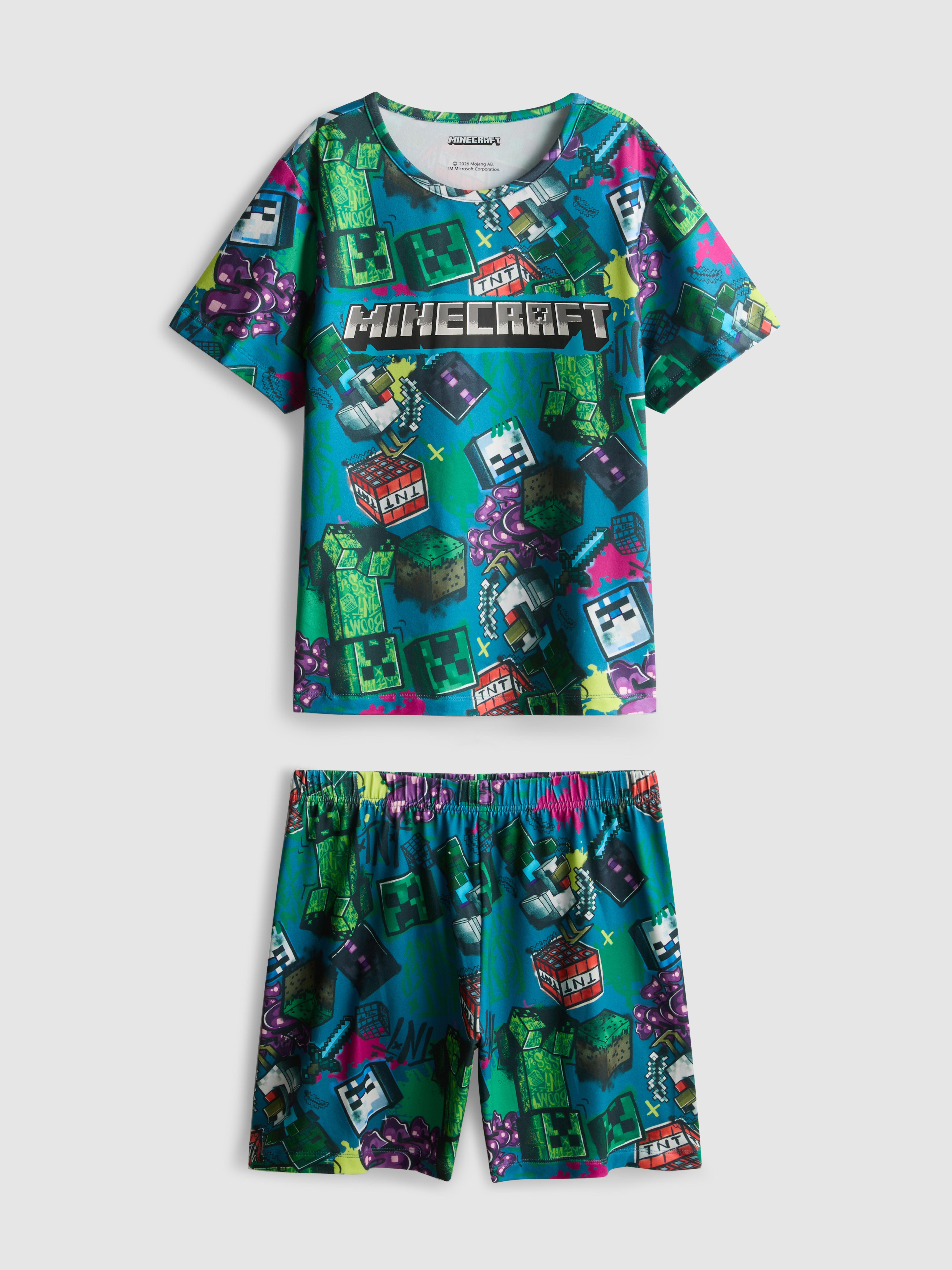 5-15yrs | Minecraft Short Pyjamas