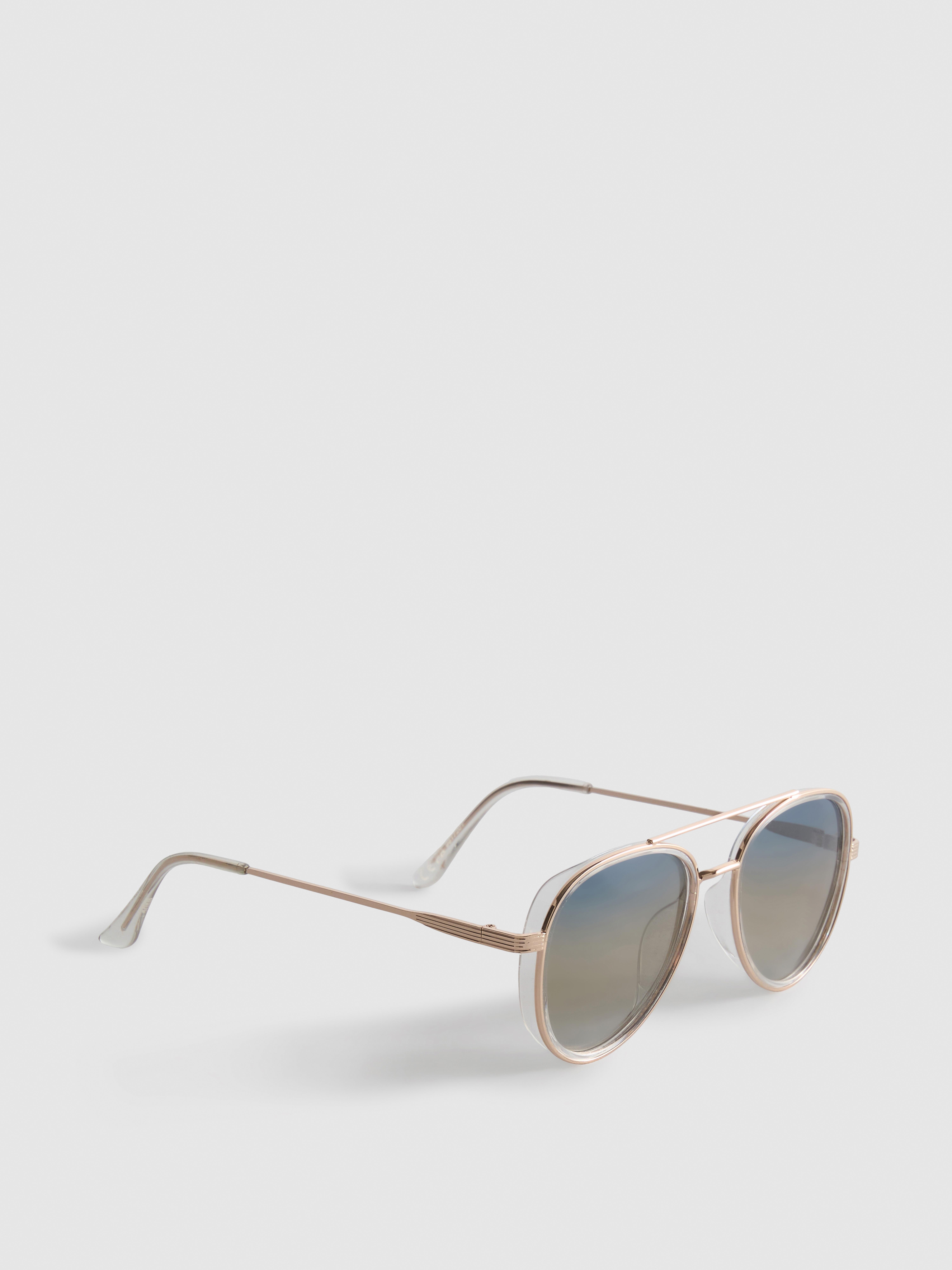Metal Aviator-Style Sunglasses