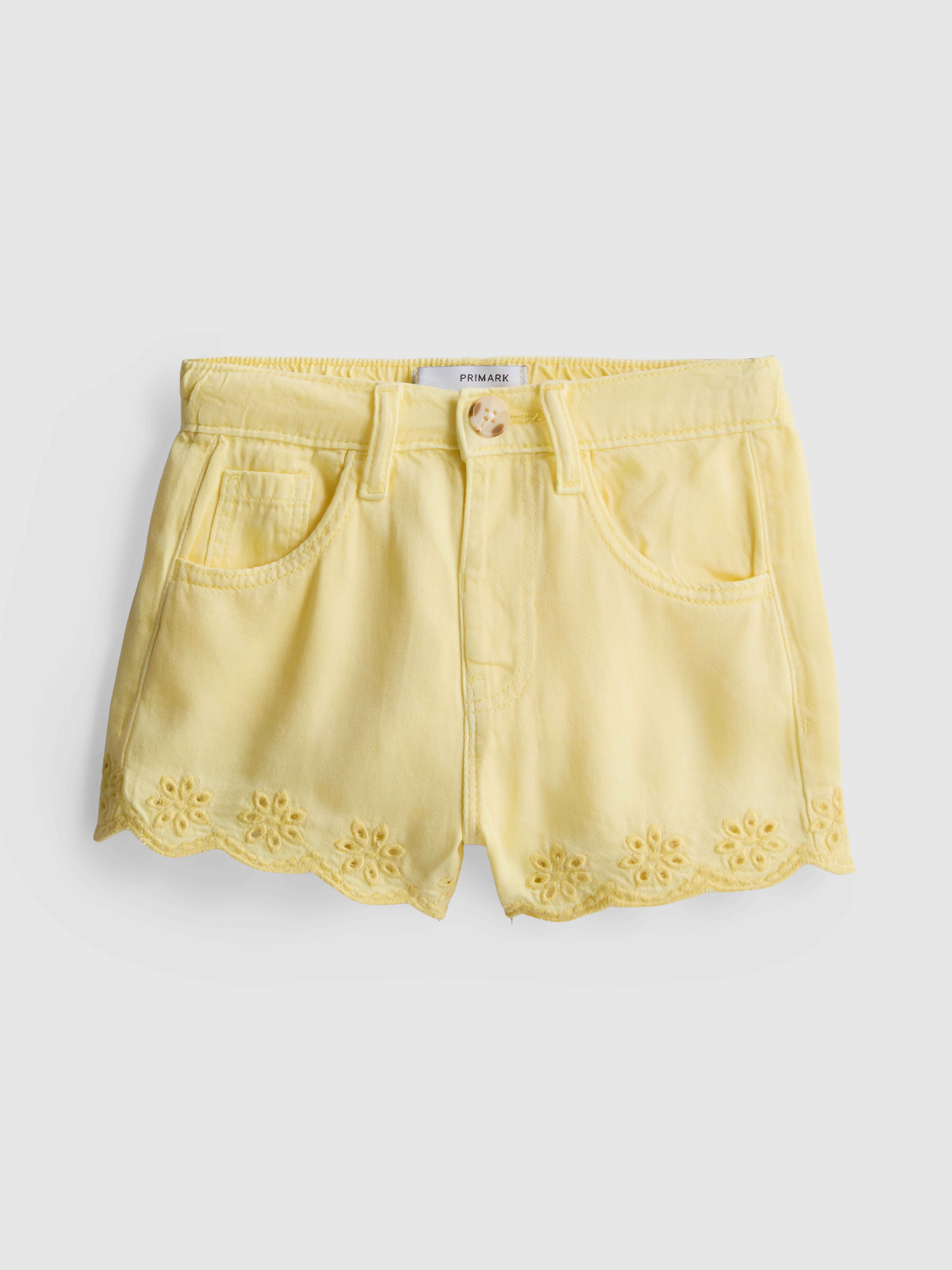 1.5-9yrs | Embroidered Denim Shorts