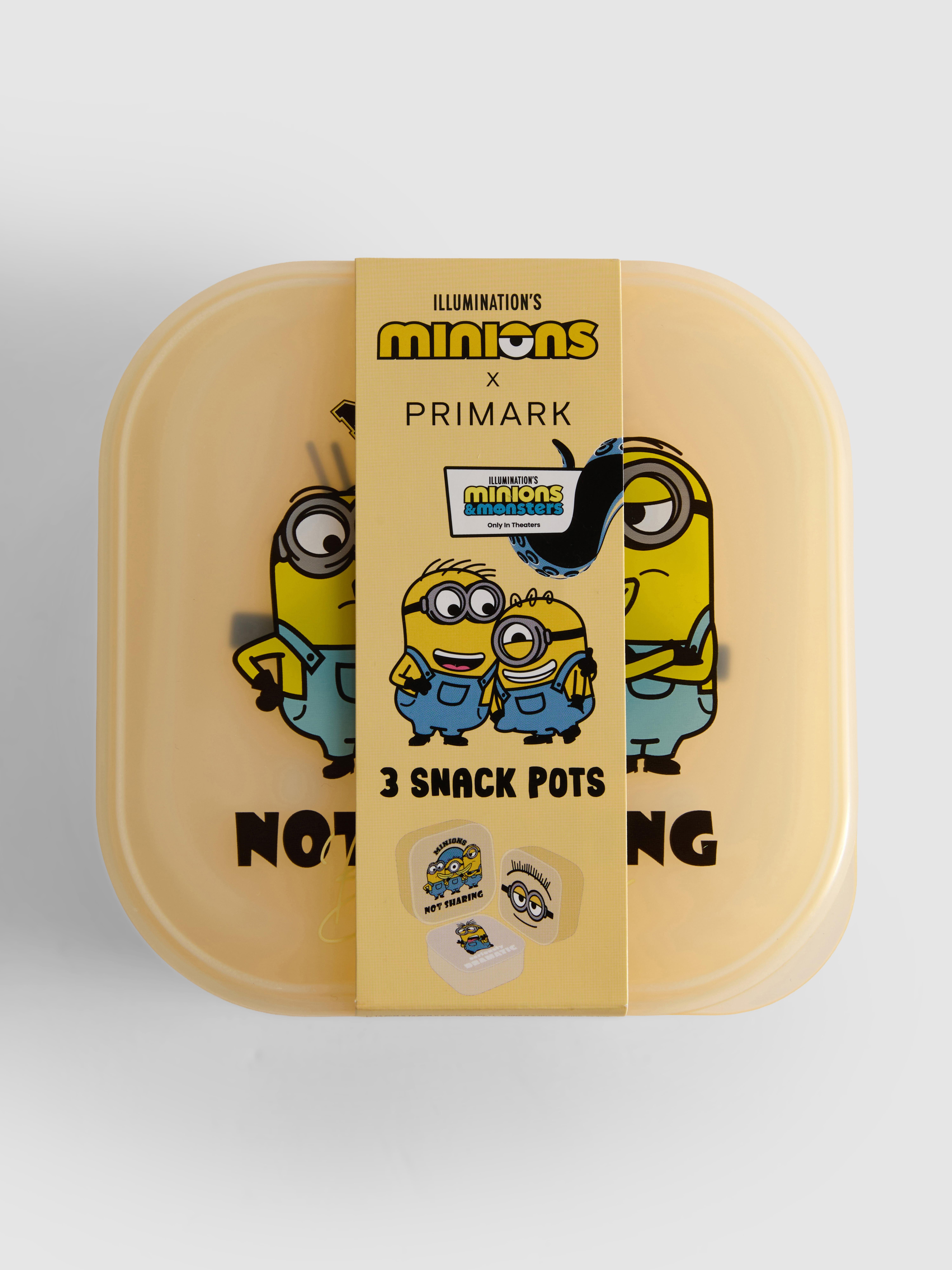 3pk Minions Snack Pots