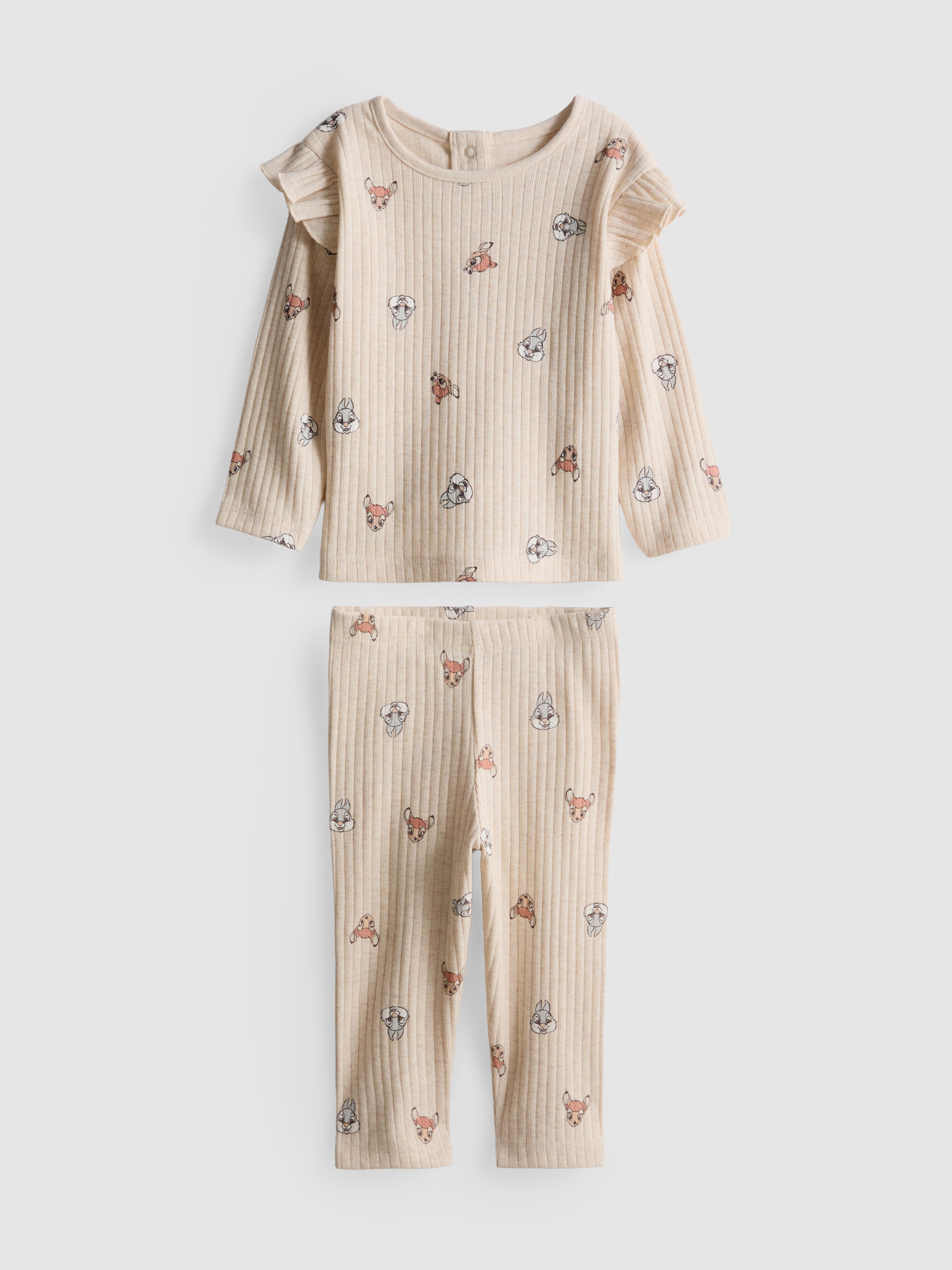 0-18mths | Disney's Bambi Ruffle Top and Leggings Newborn Set