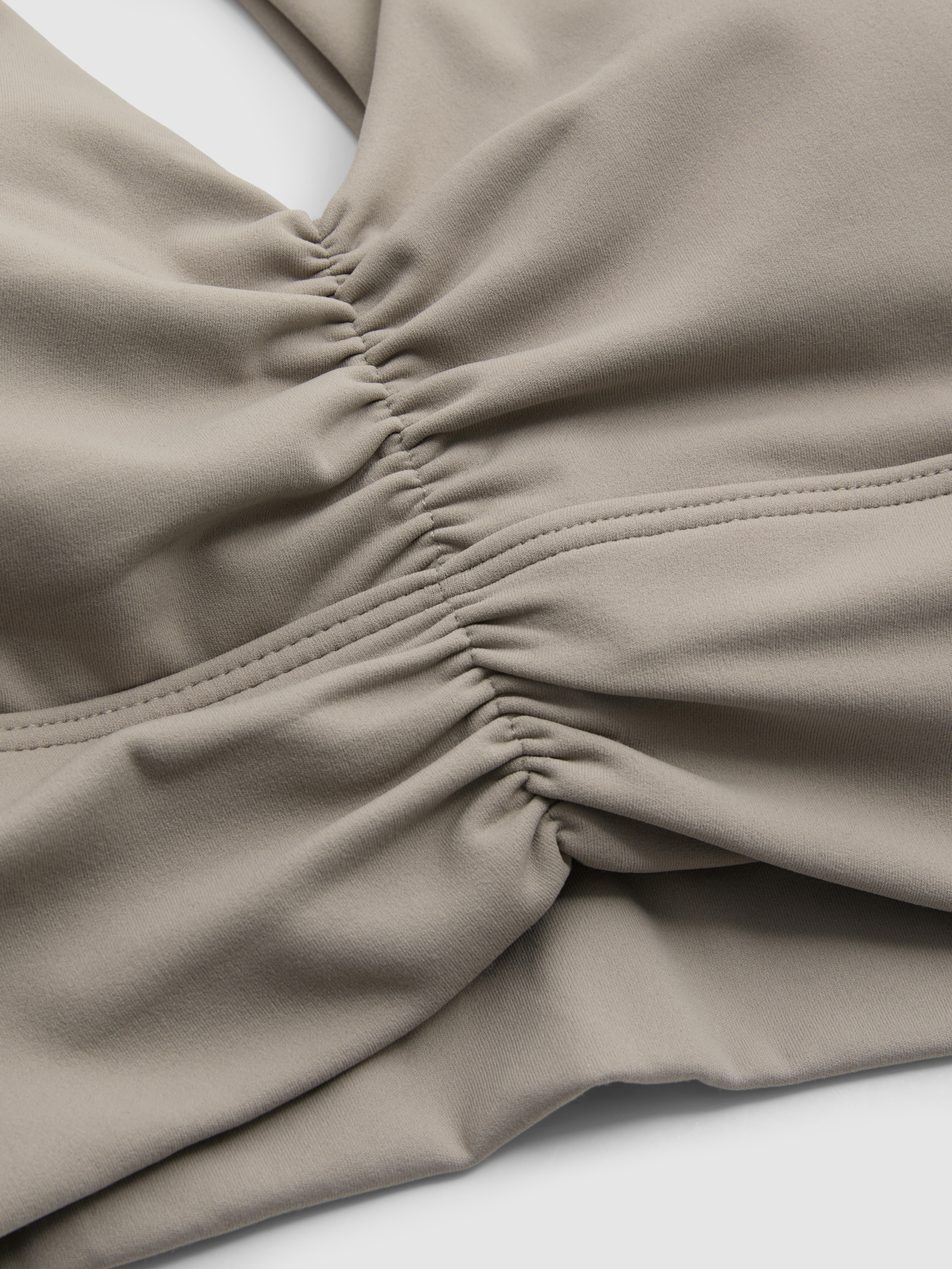 2pk Buttery Soft Active Ruched Crop Tops
