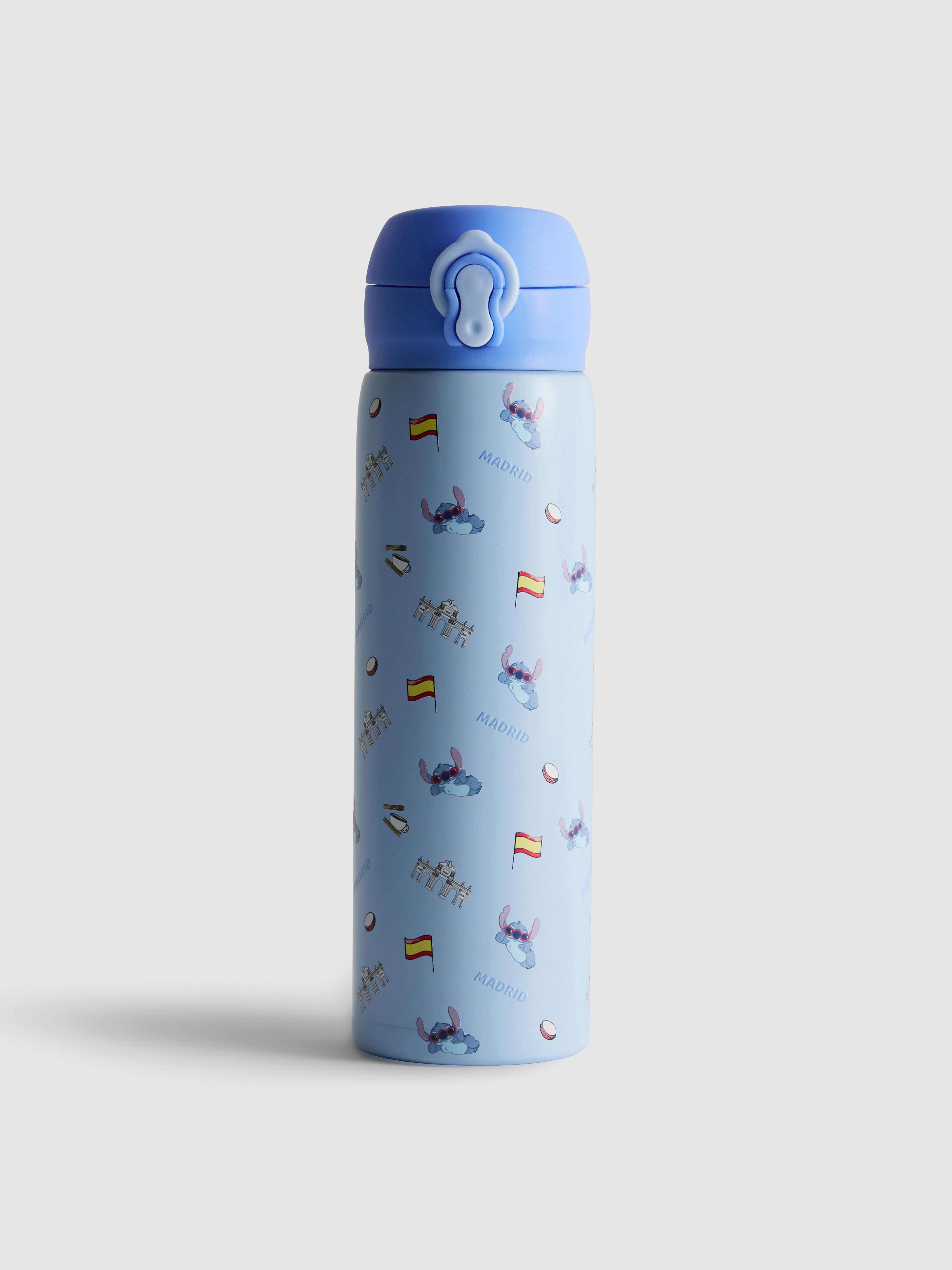 Botella de agua de Madrid de Stitch de Disney
