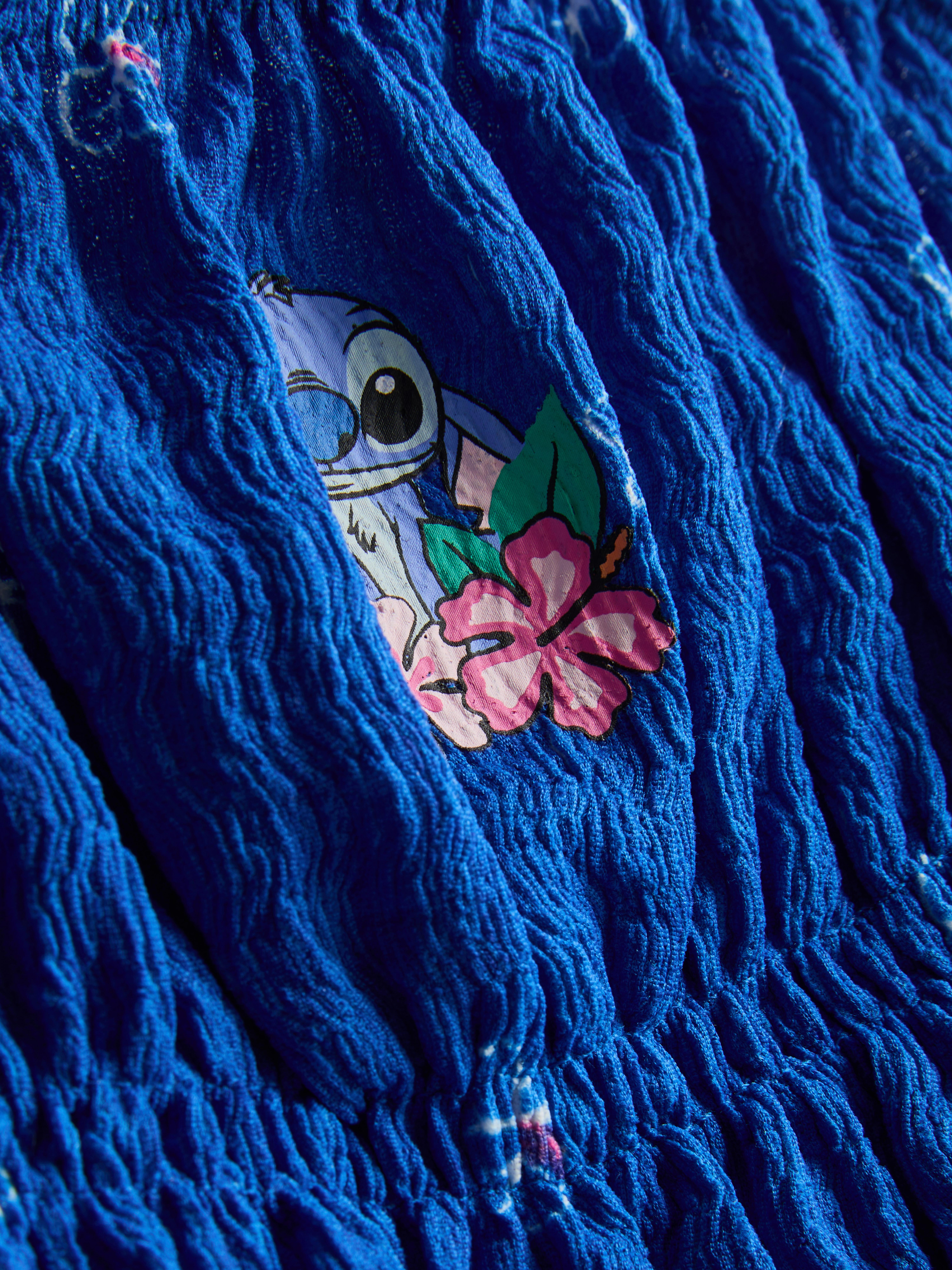 7-15yrs | Disney’s Stitch Crinkle Shirred Blouse
