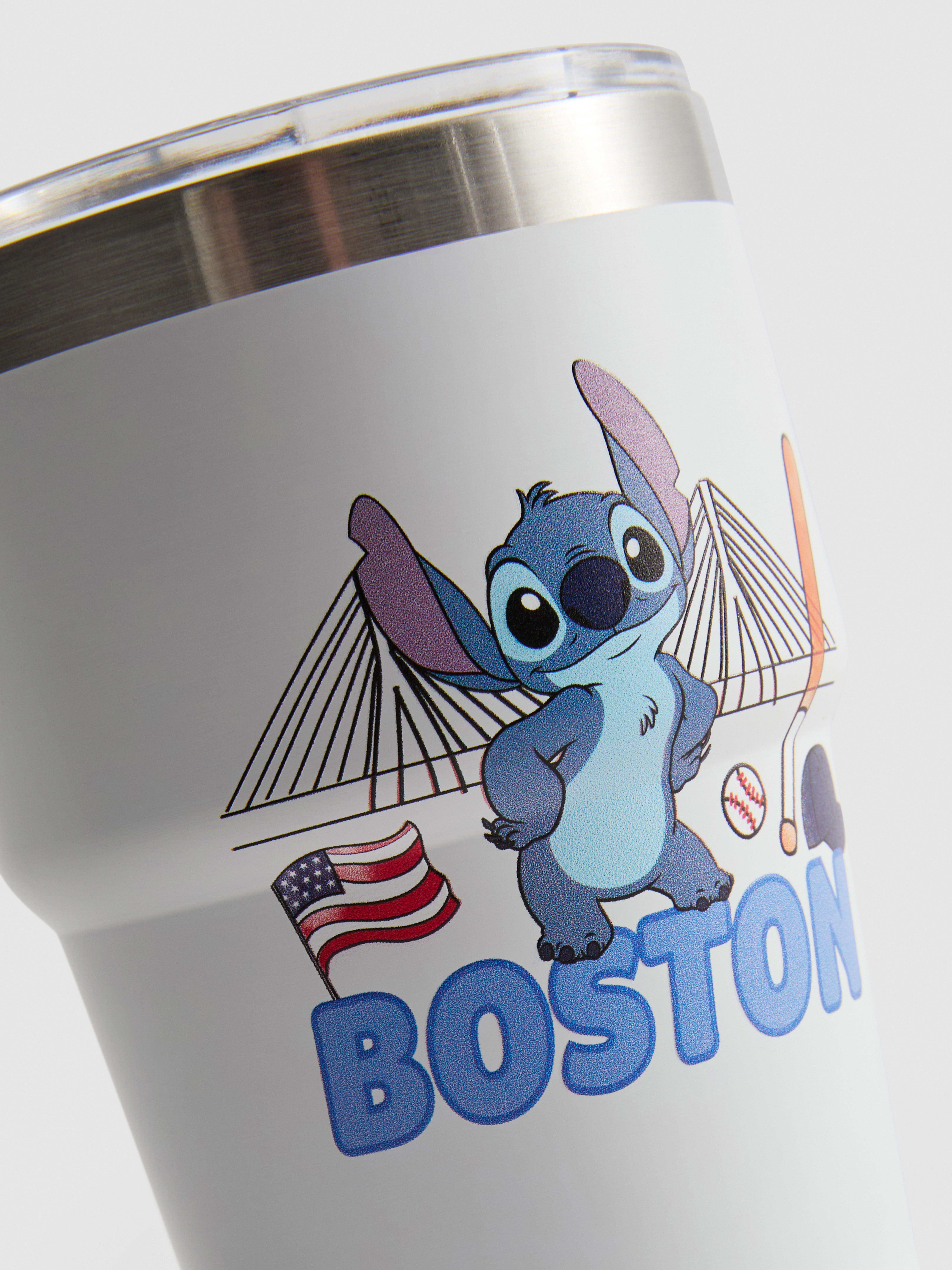Disney's Stitch Boston Travel Tumbler