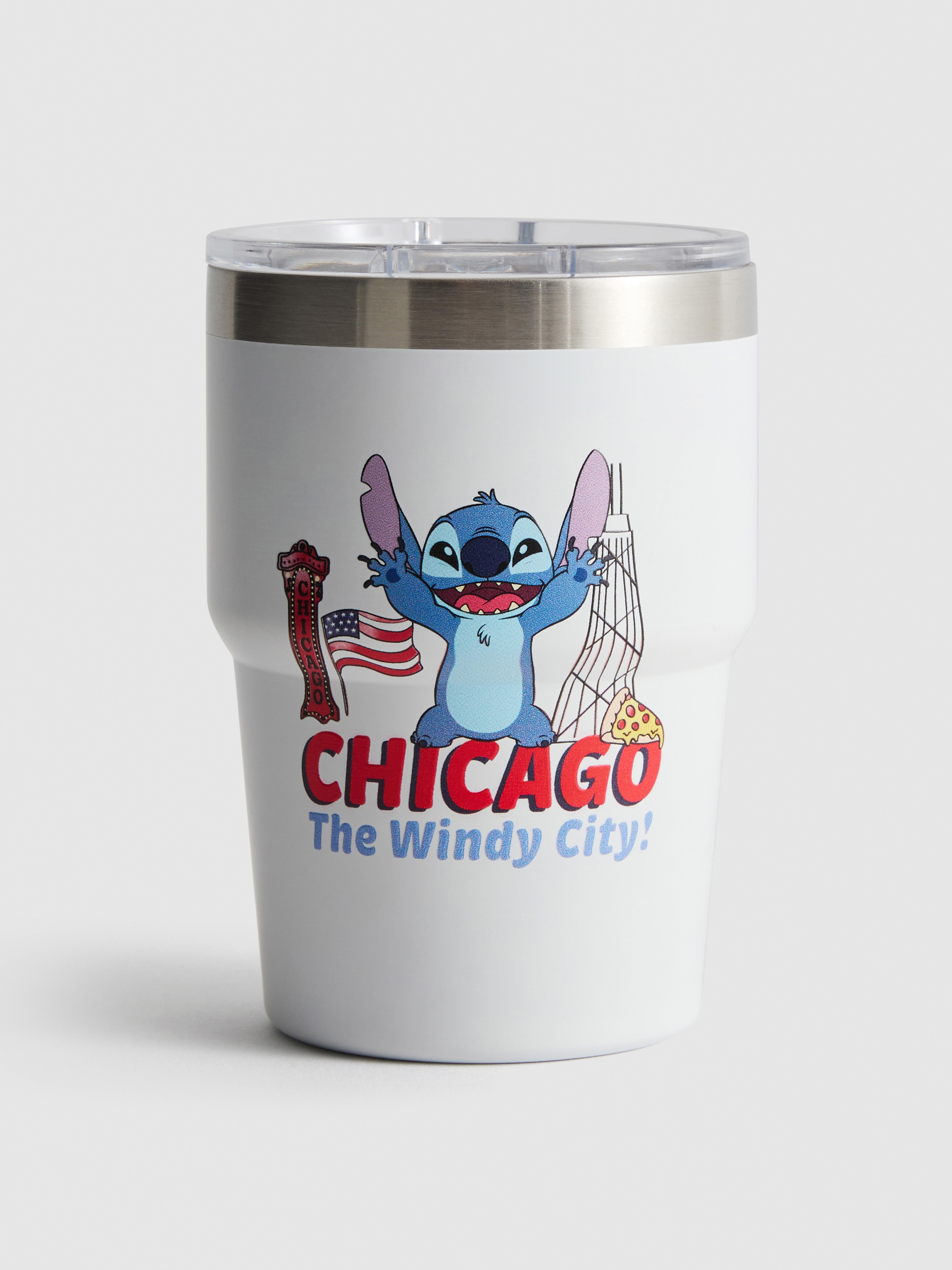 Disney's Stitch Chicago Travel Tumbler