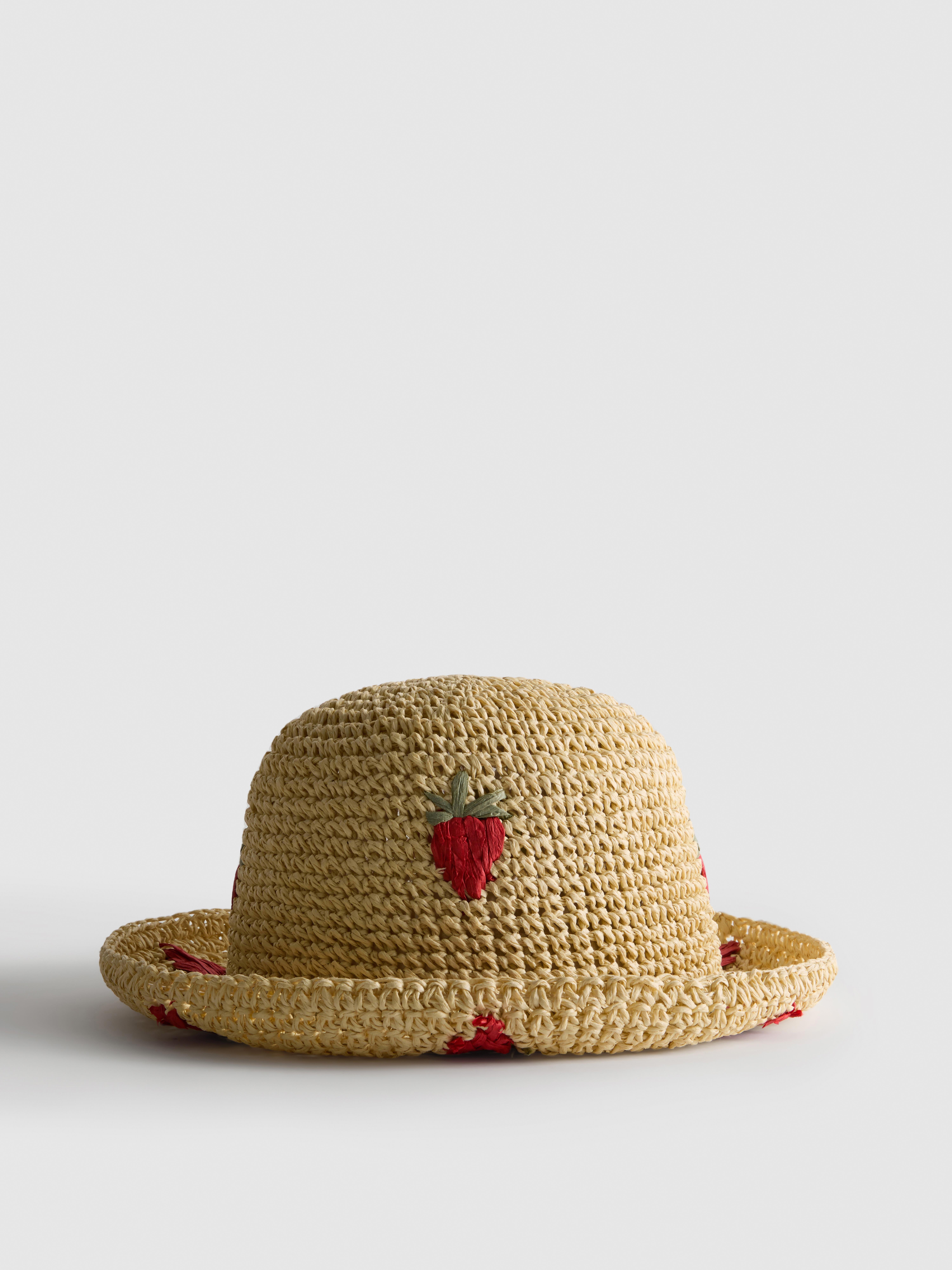 Chapéu pescador entrançado fruta