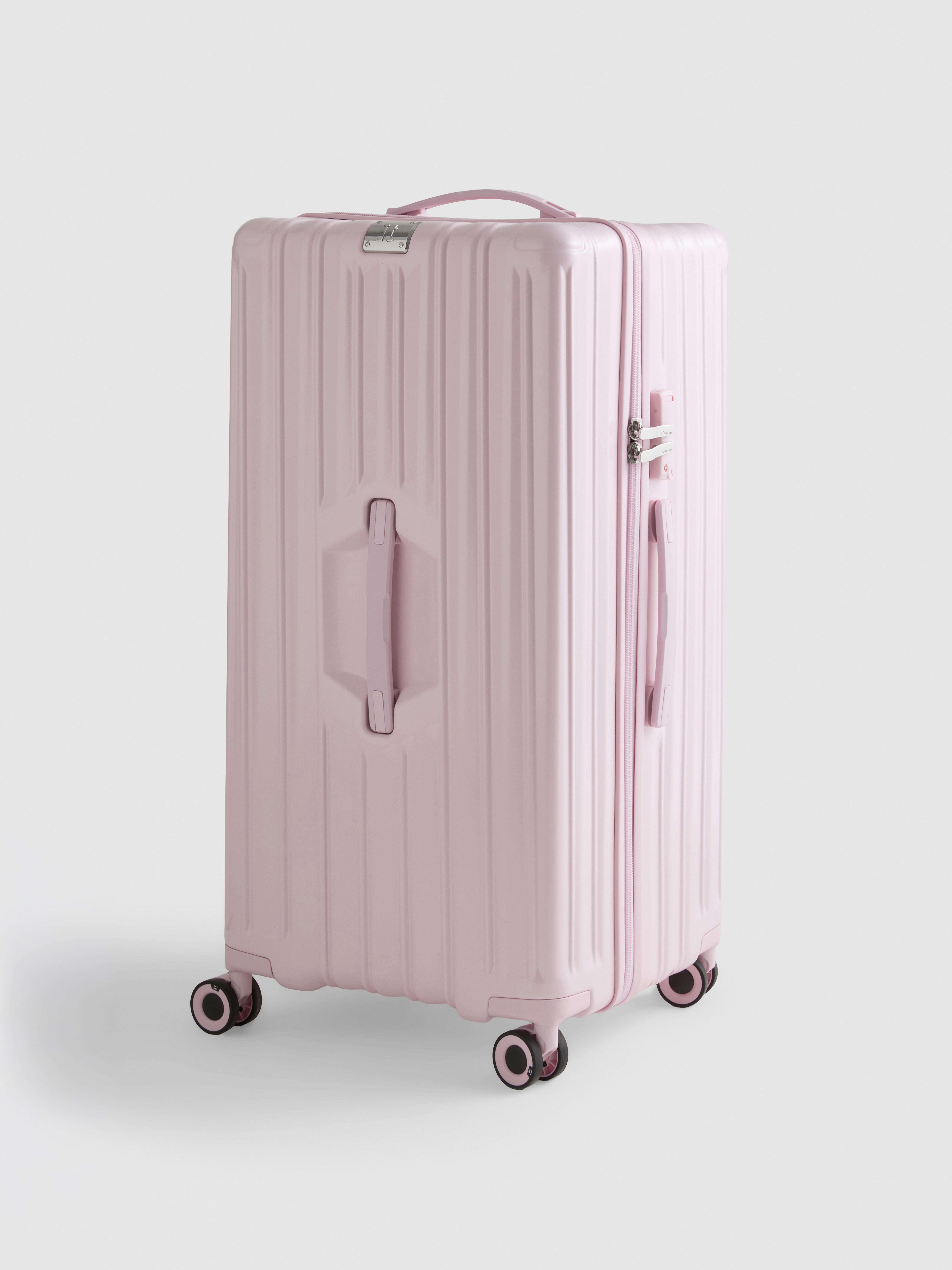 Hard Shell Spinner Suitcase Pink