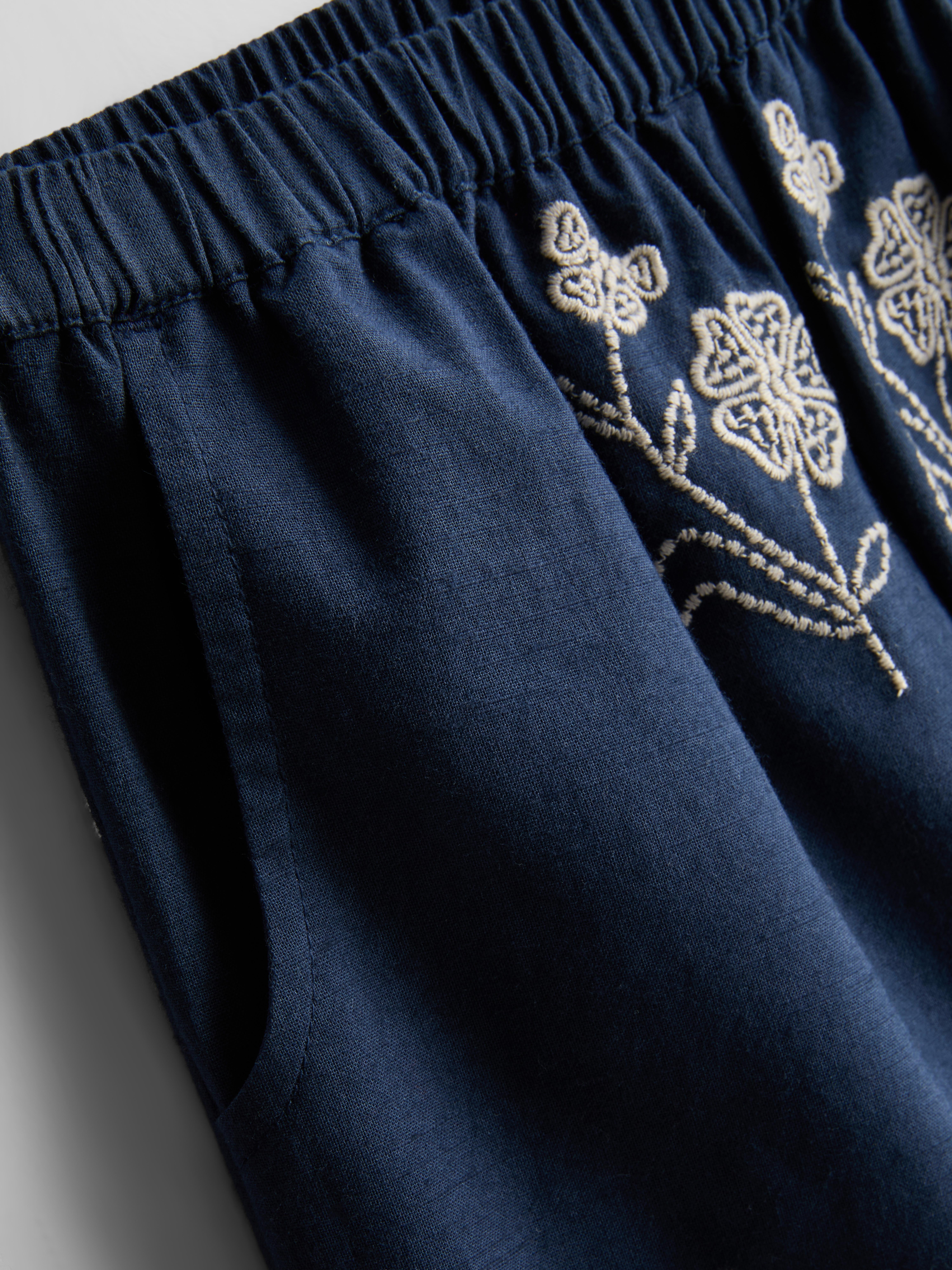 1,5-9 años | Pantalones bordados con flores