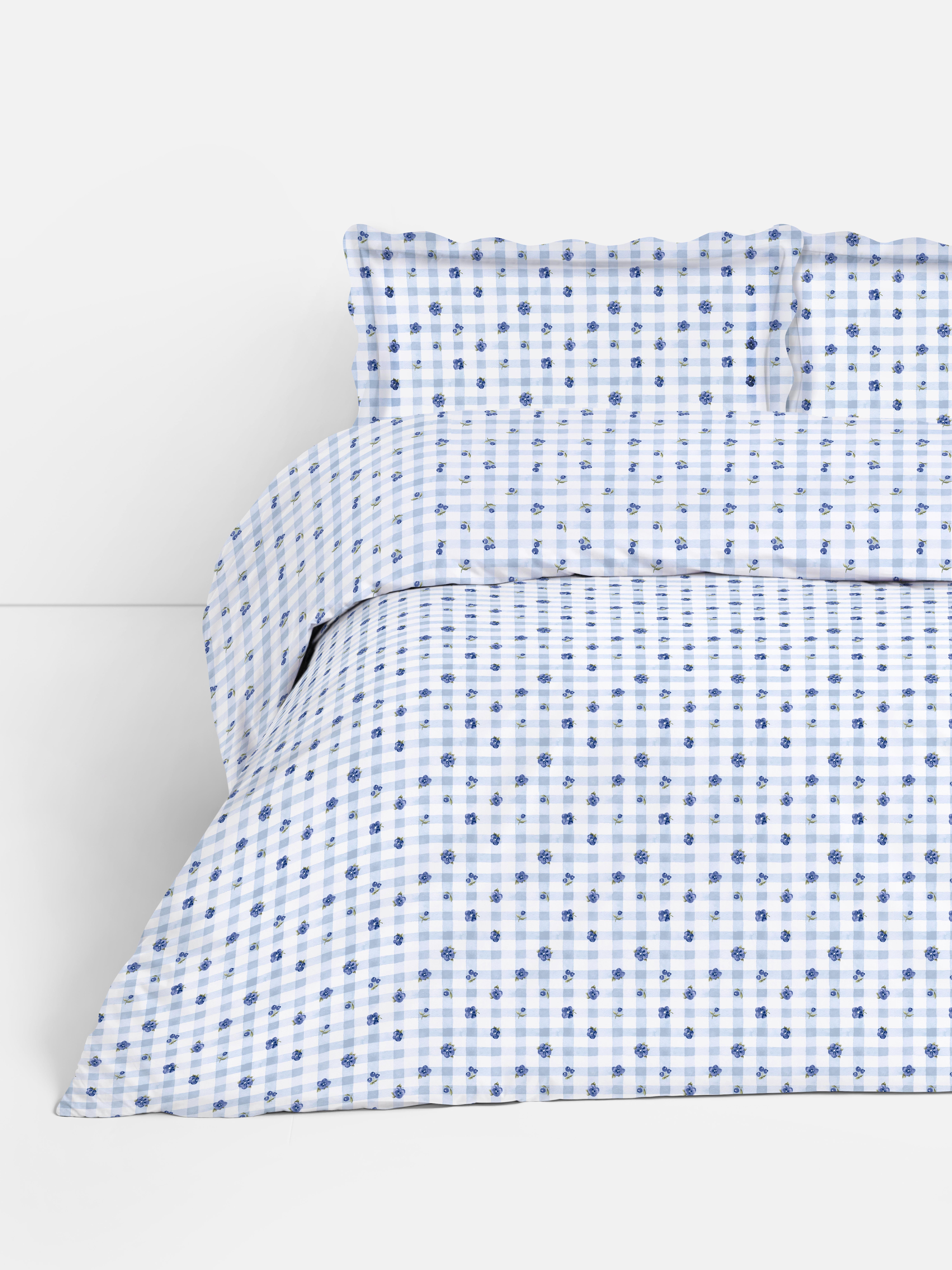 Floral Gingham Duvet Set