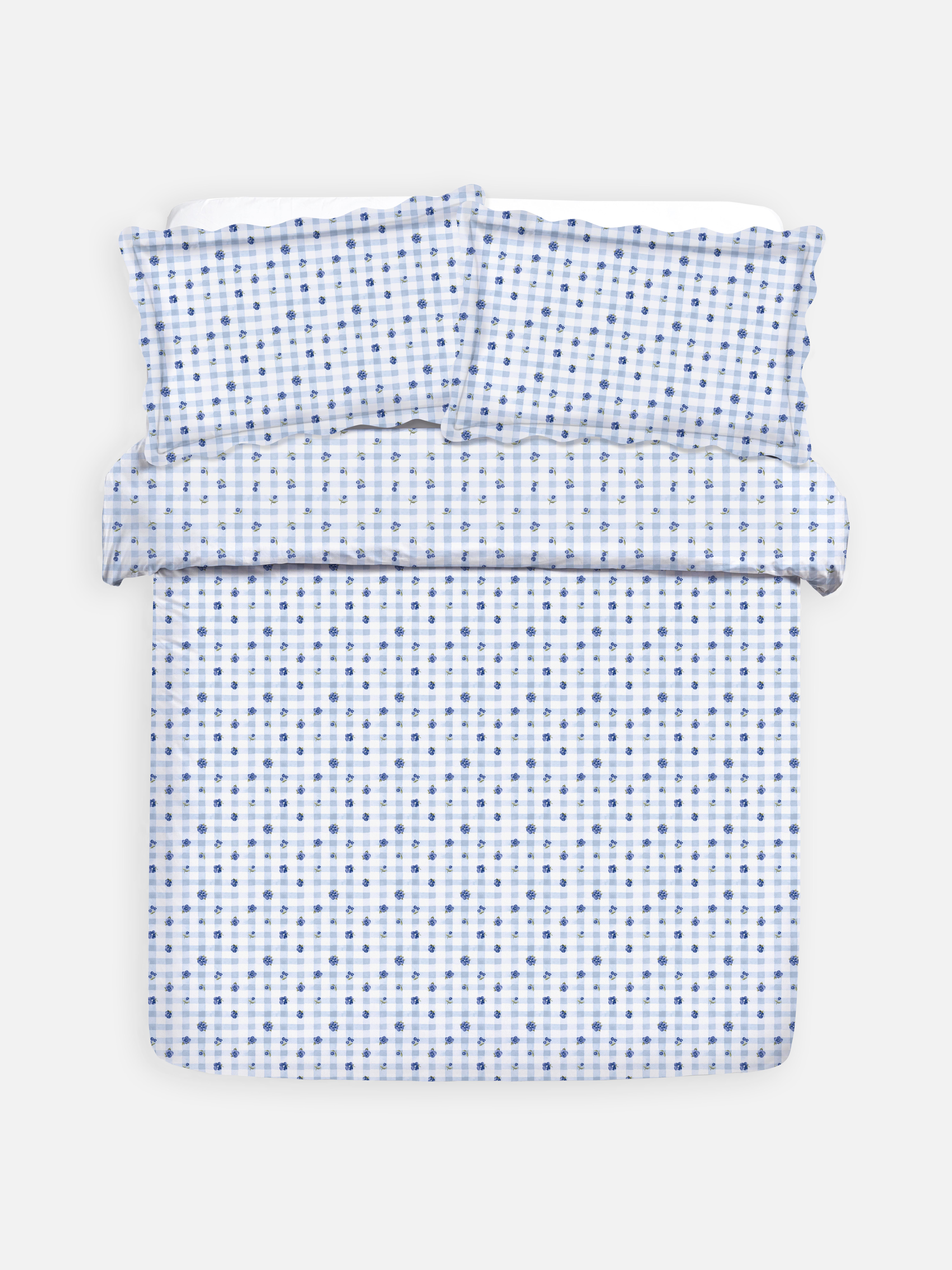 Floral Gingham Duvet Set