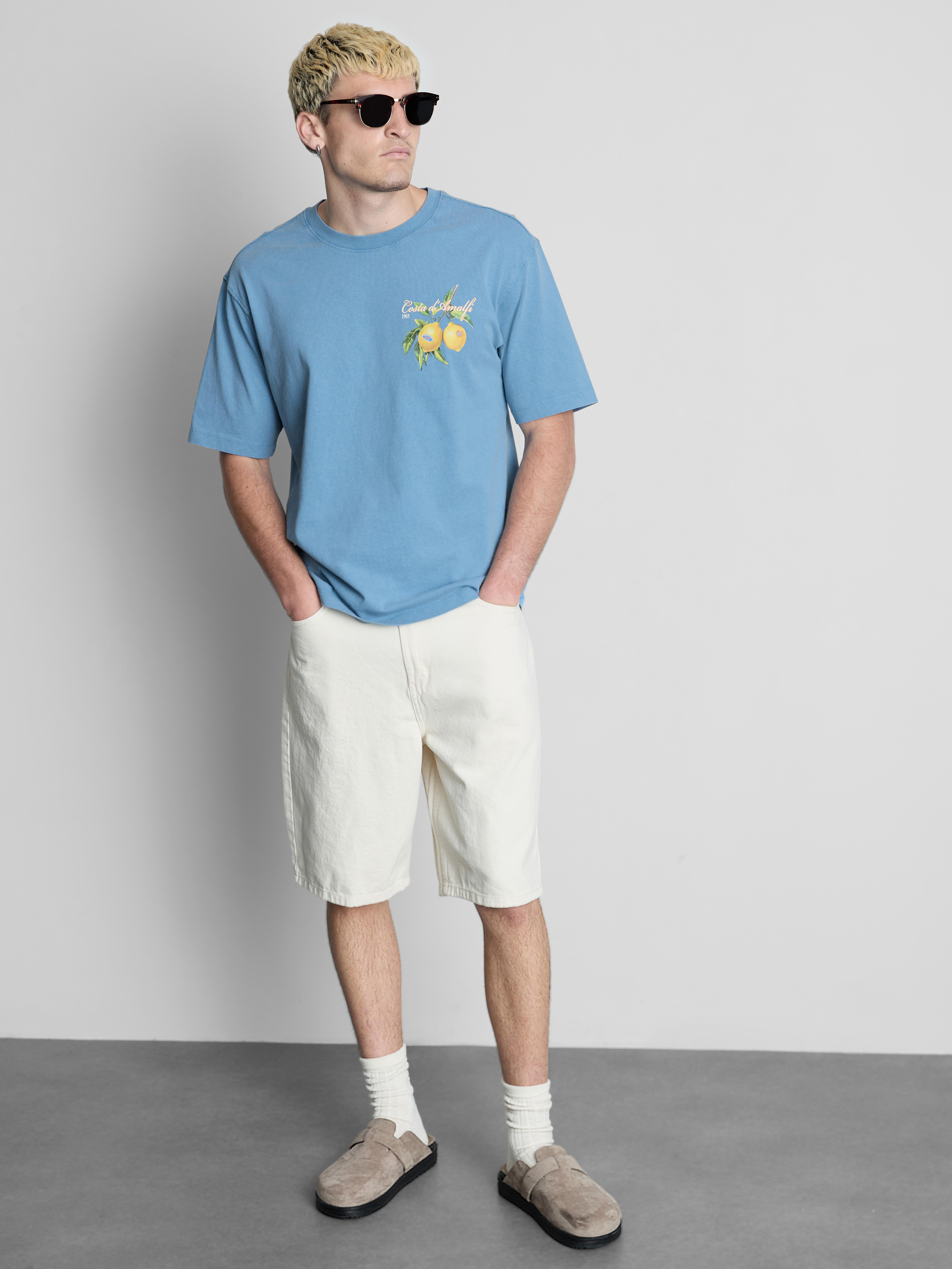 T-Shirt mit Zitronen-Grafik