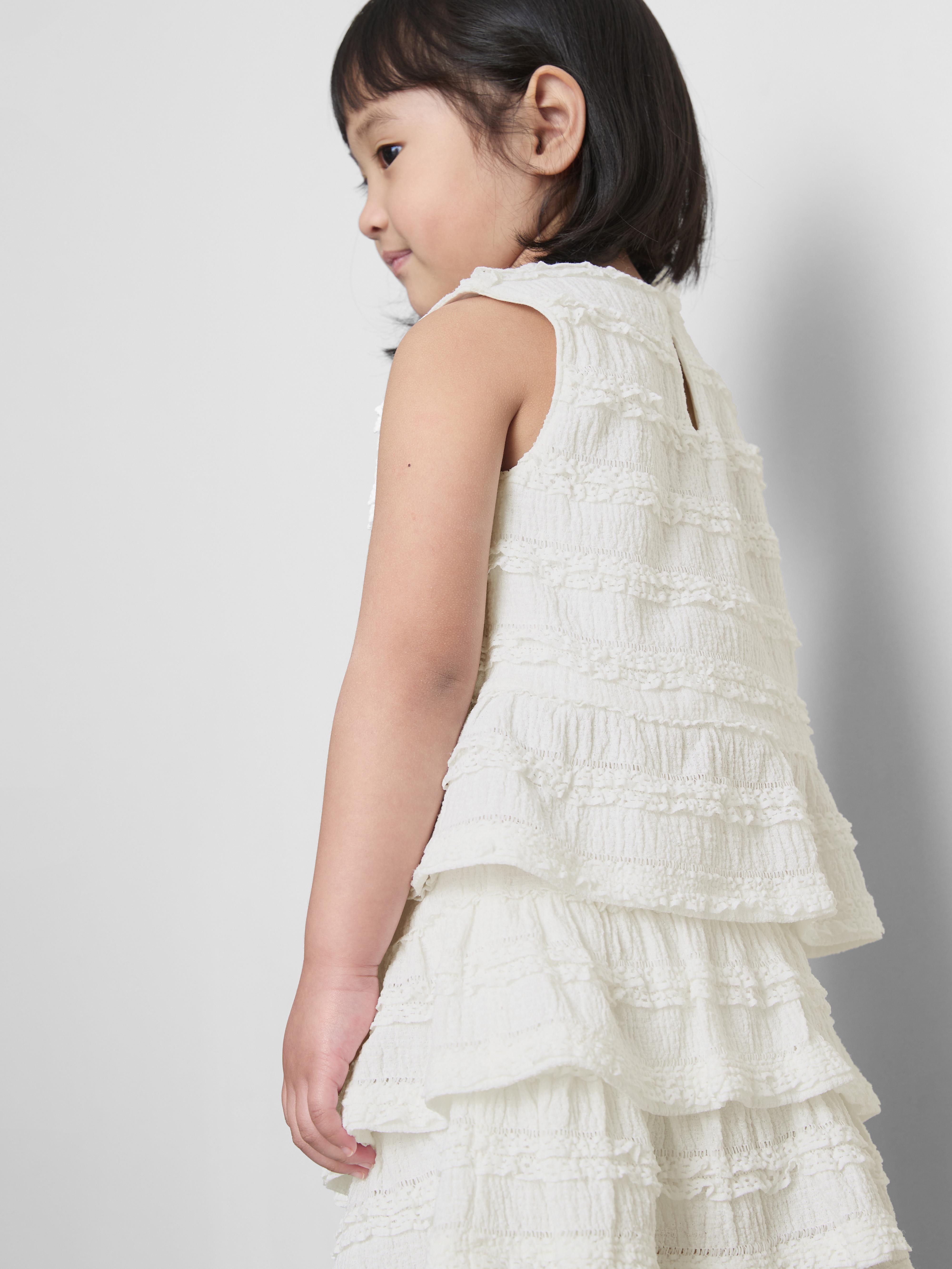 1,5–9 let | Nabrana bluza brez rokavov