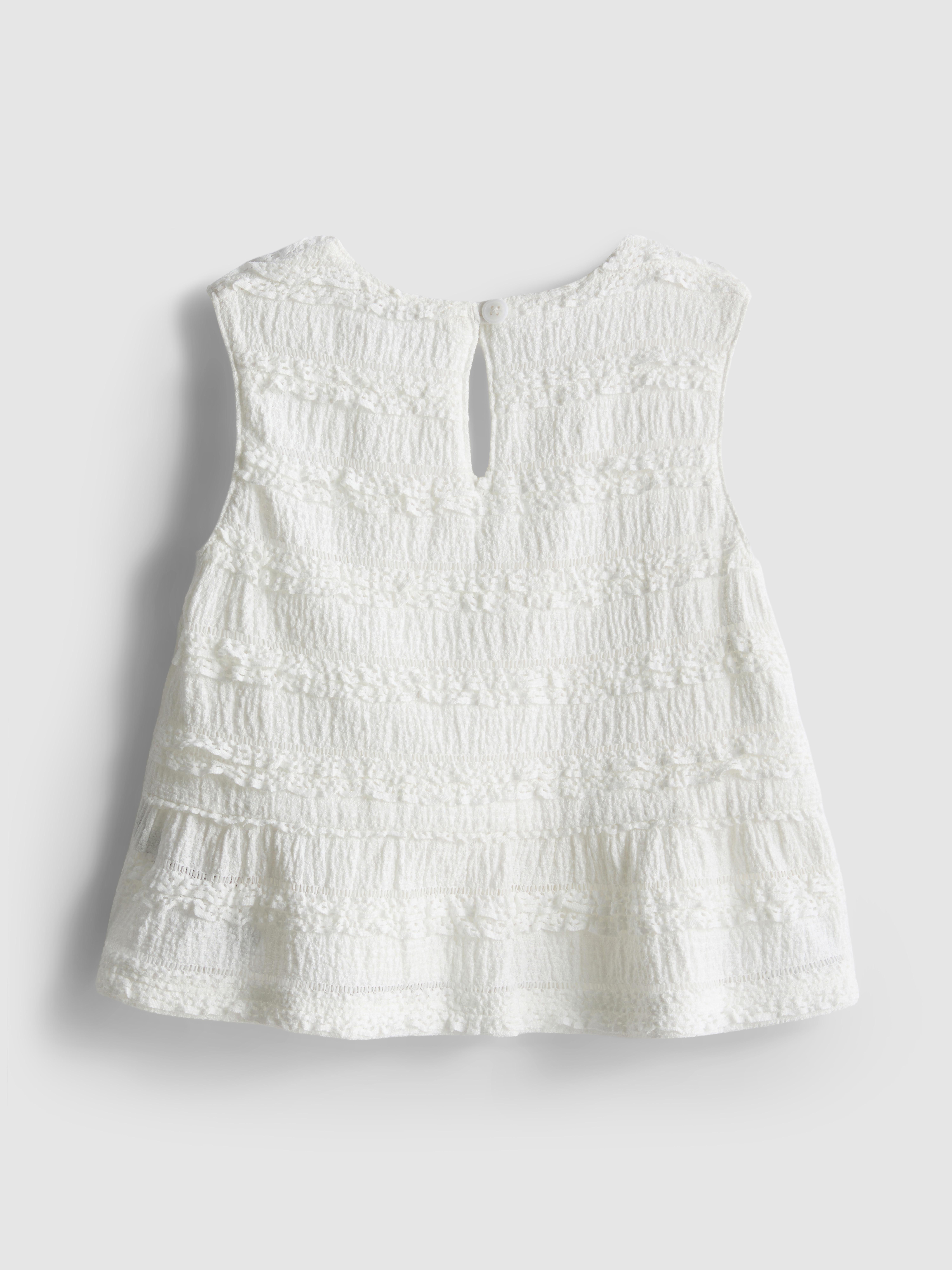1,5–9 let | Nabrana bluza brez rokavov