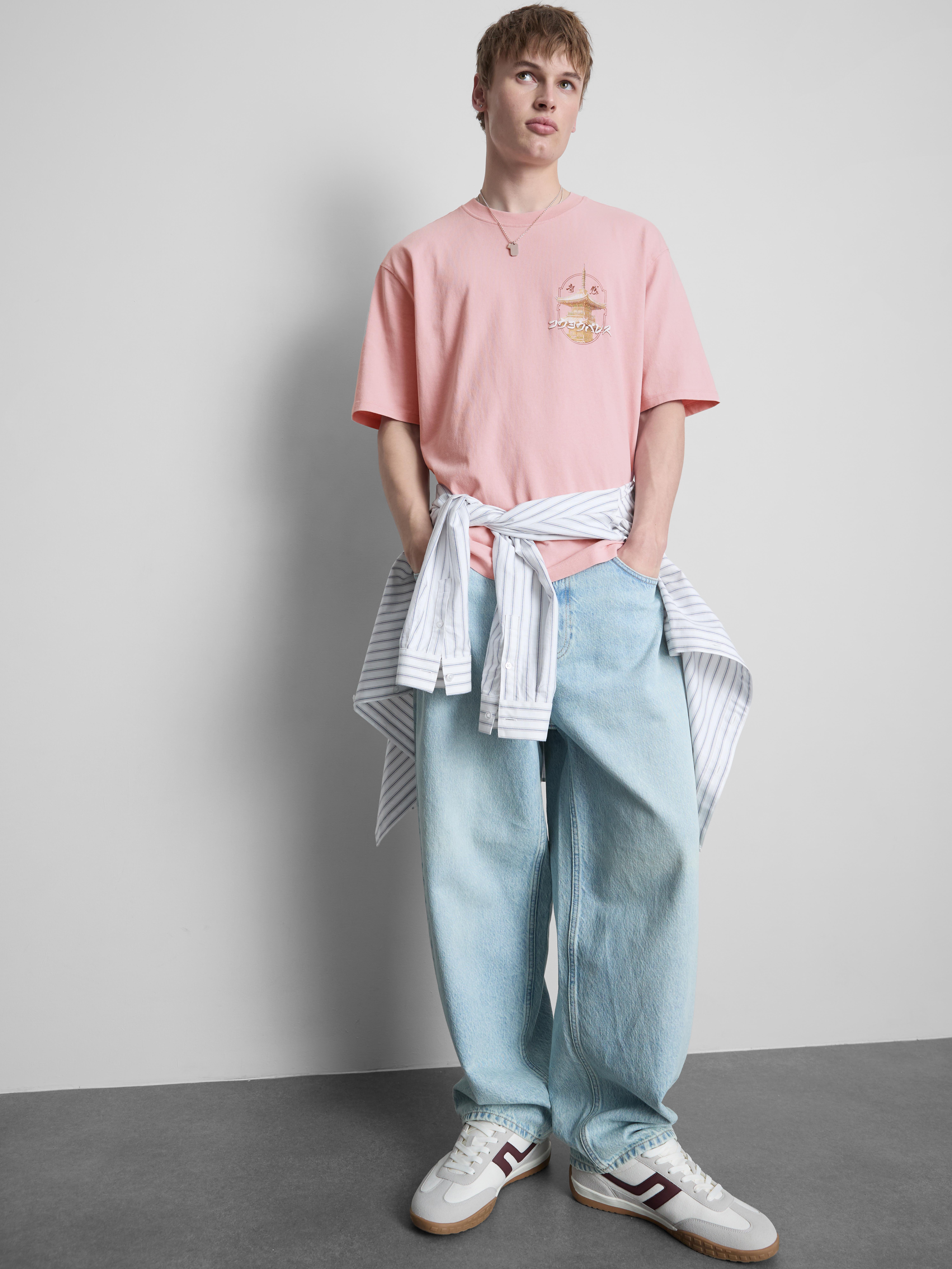 Tričko s krátkým rukávem a japonským motivem