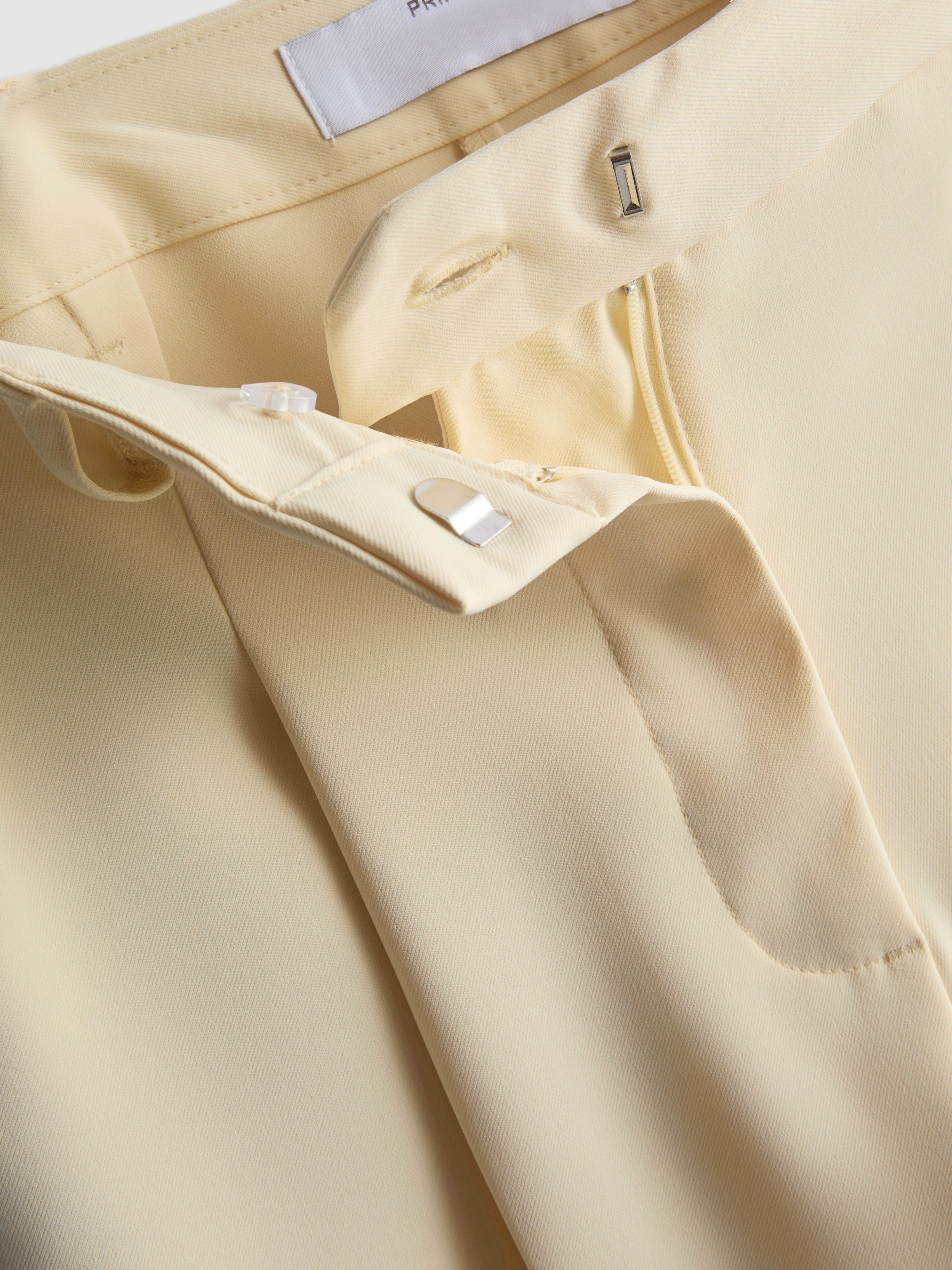 Mid-Rise Straight Leg Pleated Trousers