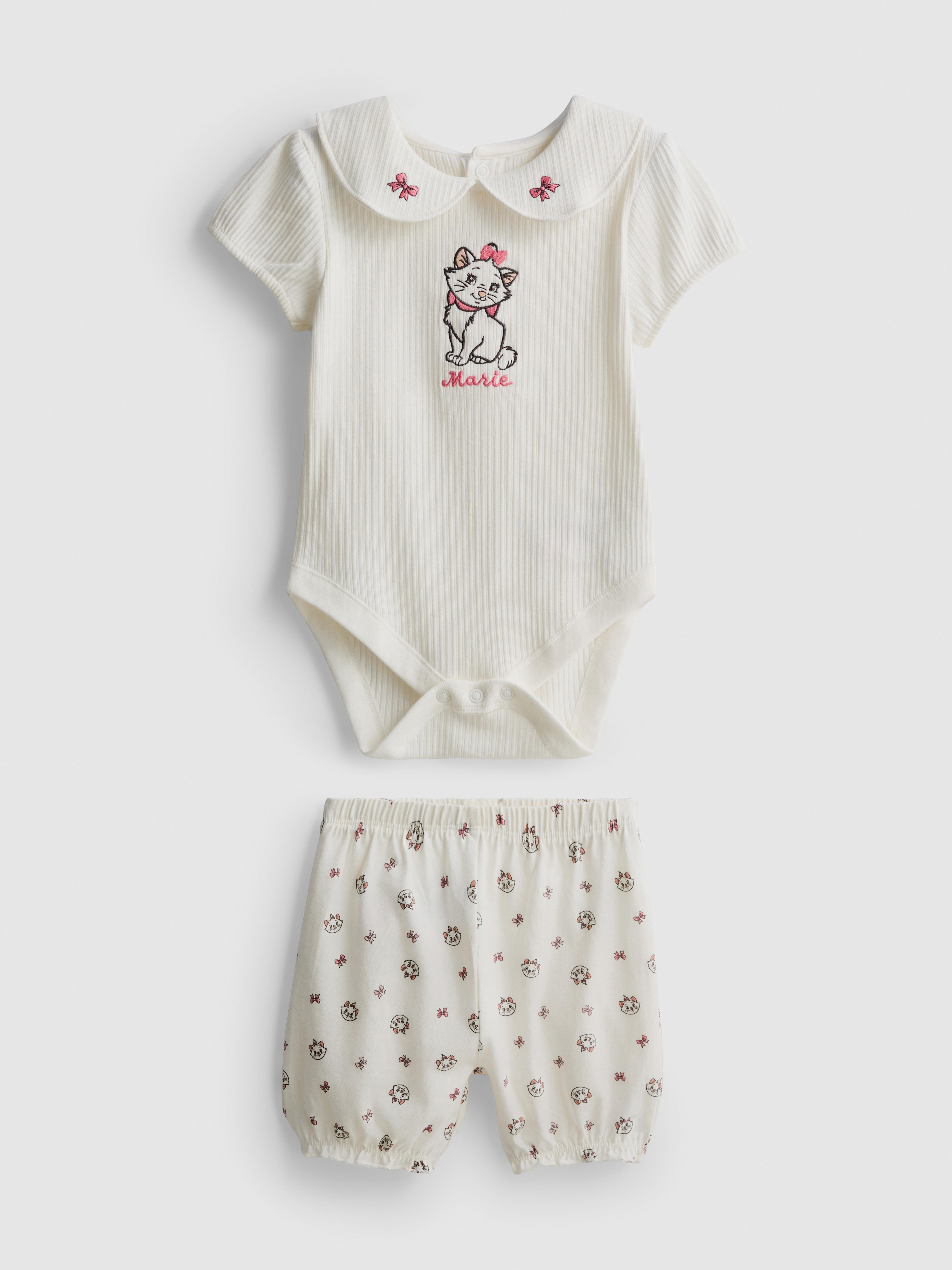 0–18 Monate | „Disney Aristocats Marie“ Body und Pluderhose für Neugeborene