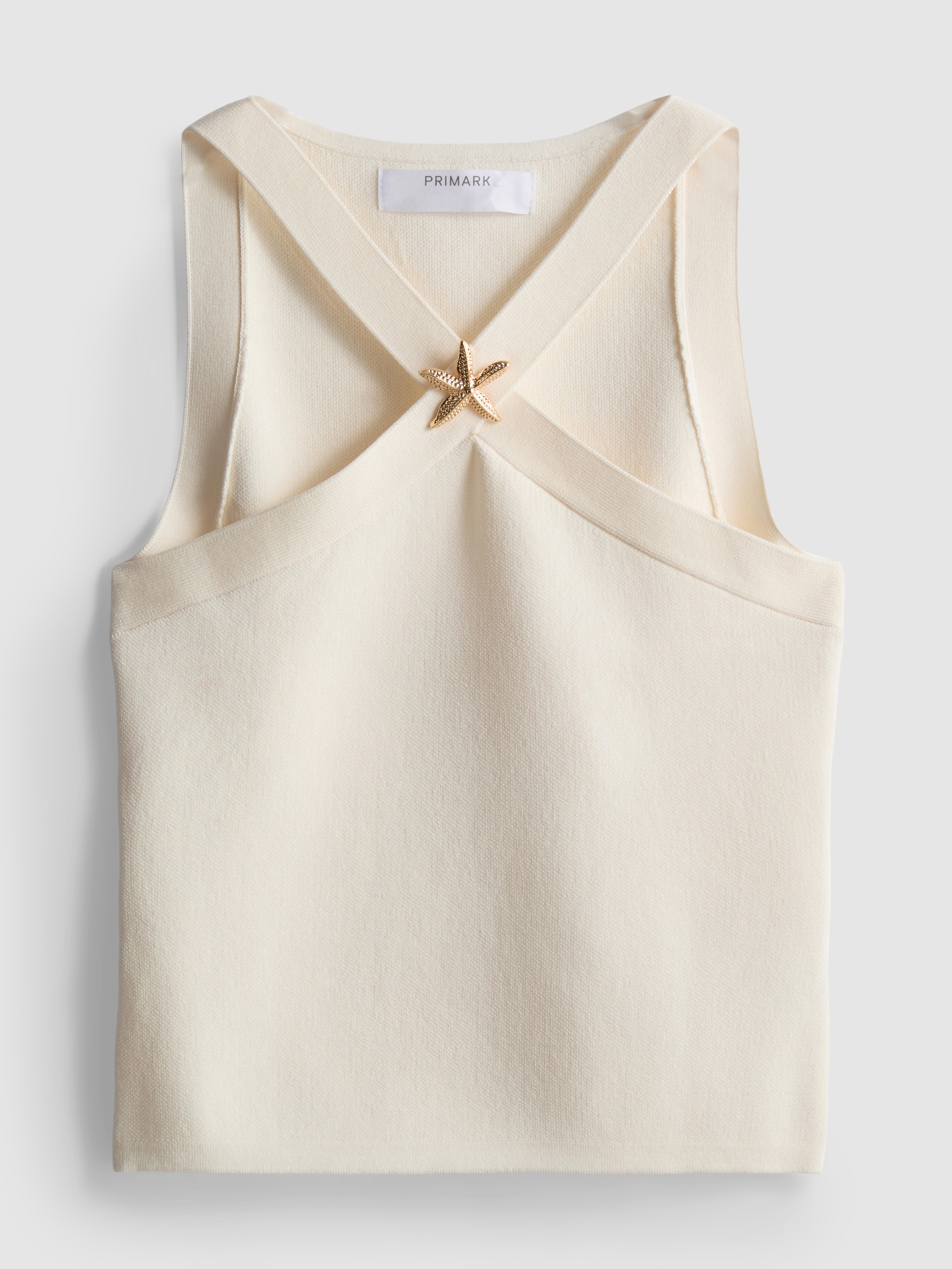 Neckholder-Top mit Seestern-Applikation