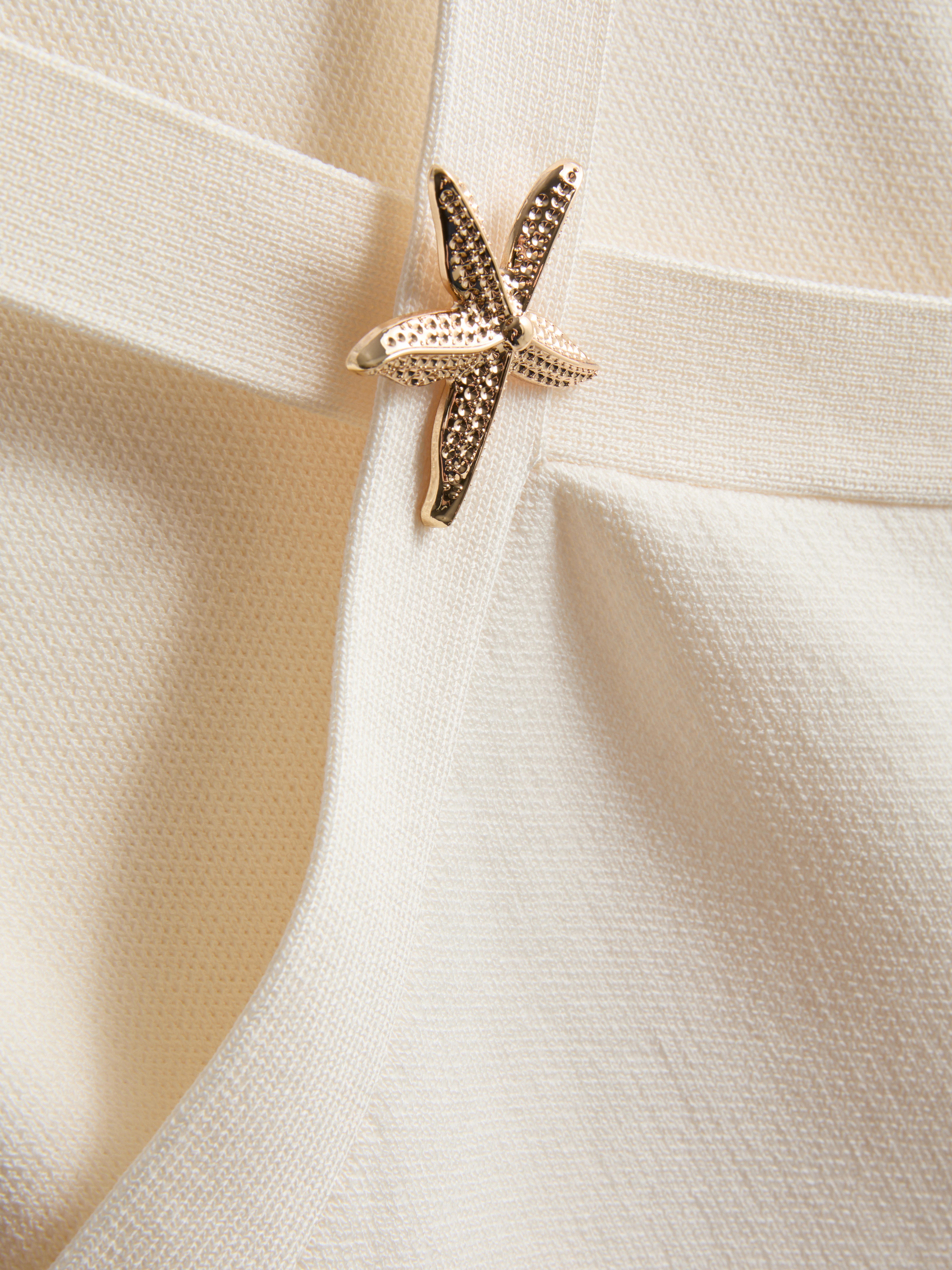 Women's White Star Fish Halterneck Top | Primark