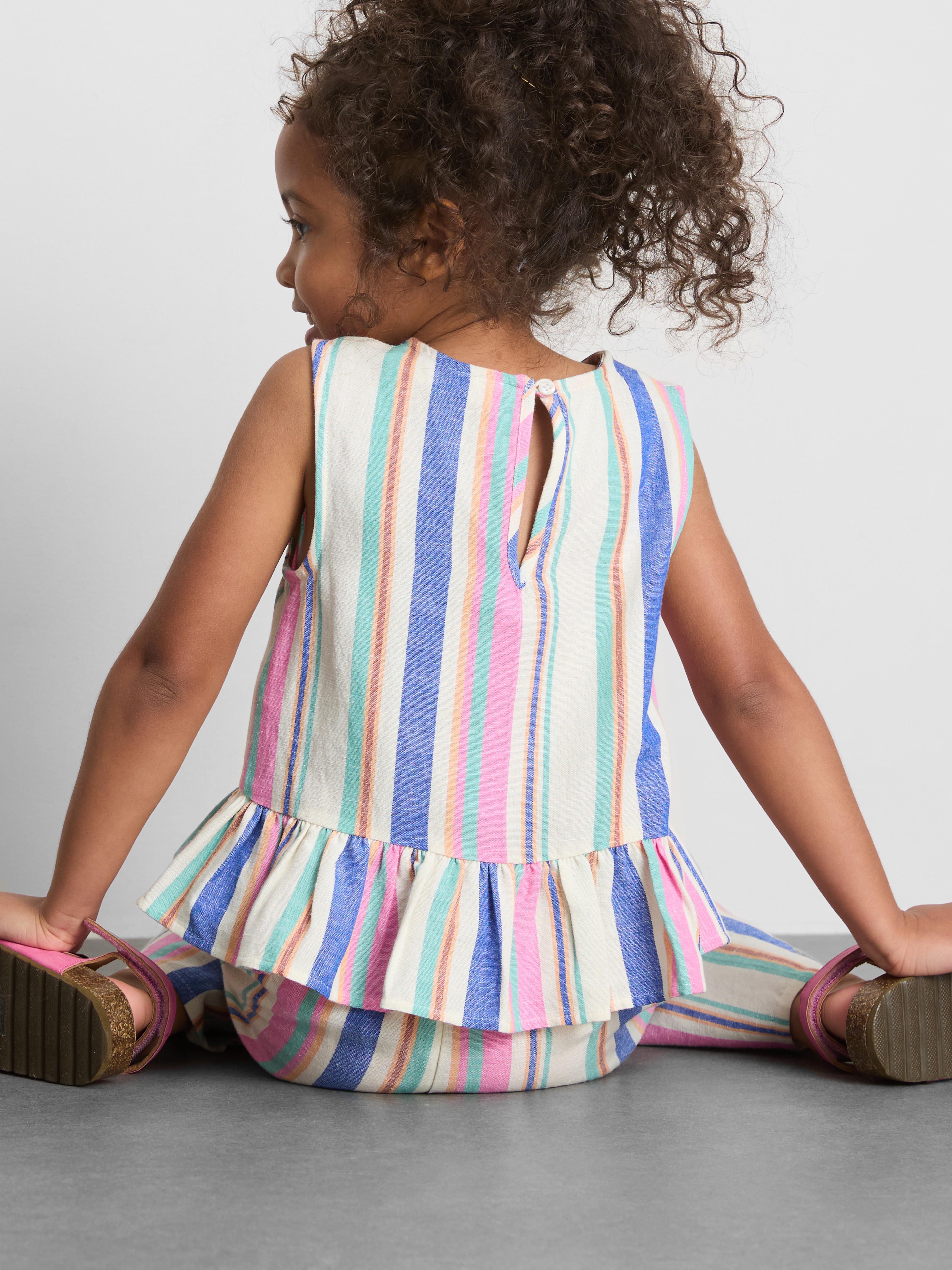 1.5-9yrs | Stripe Peplum Blouse