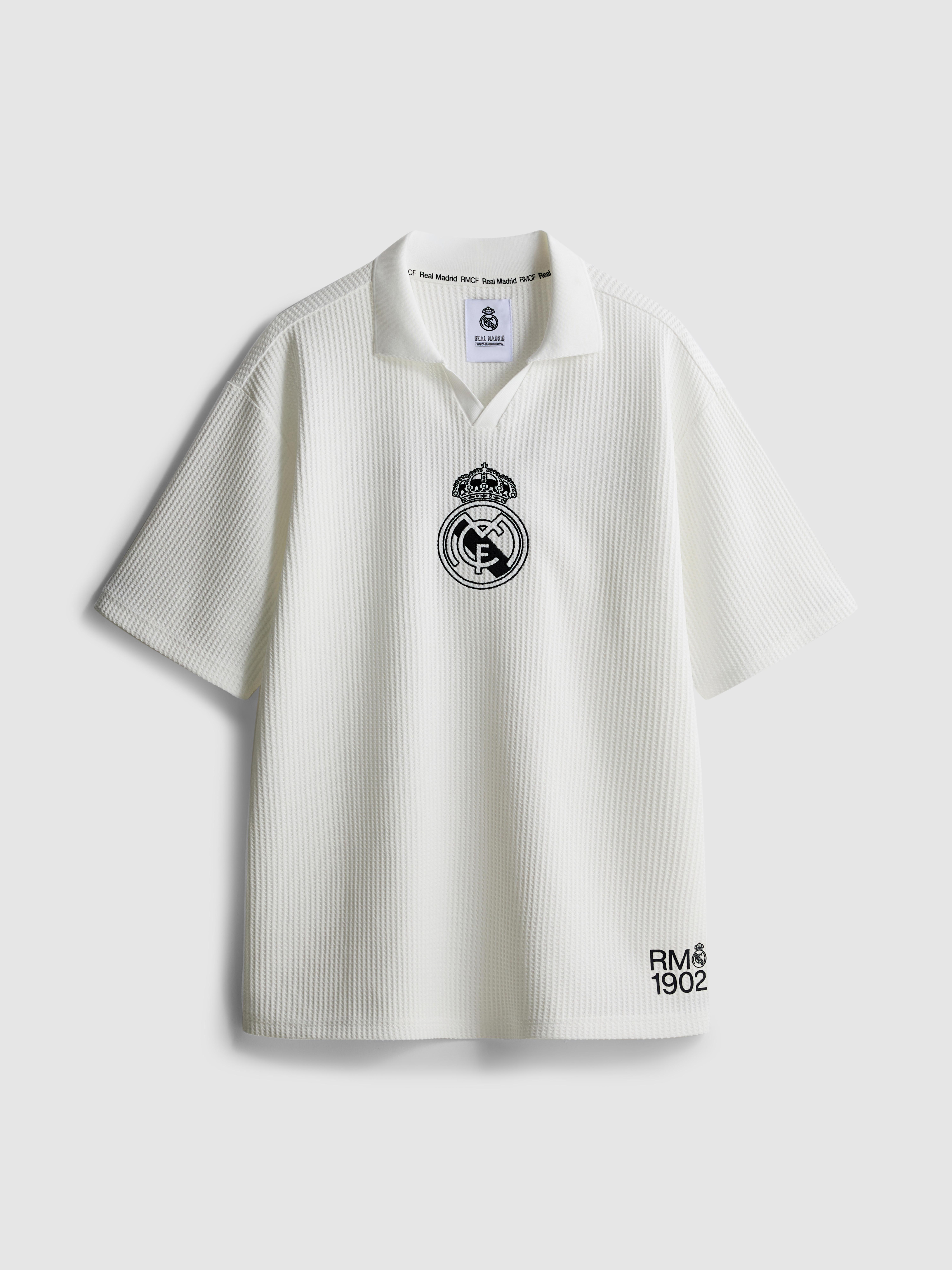 „Real Madrid“ T-Shirt mit Waffelstruktur