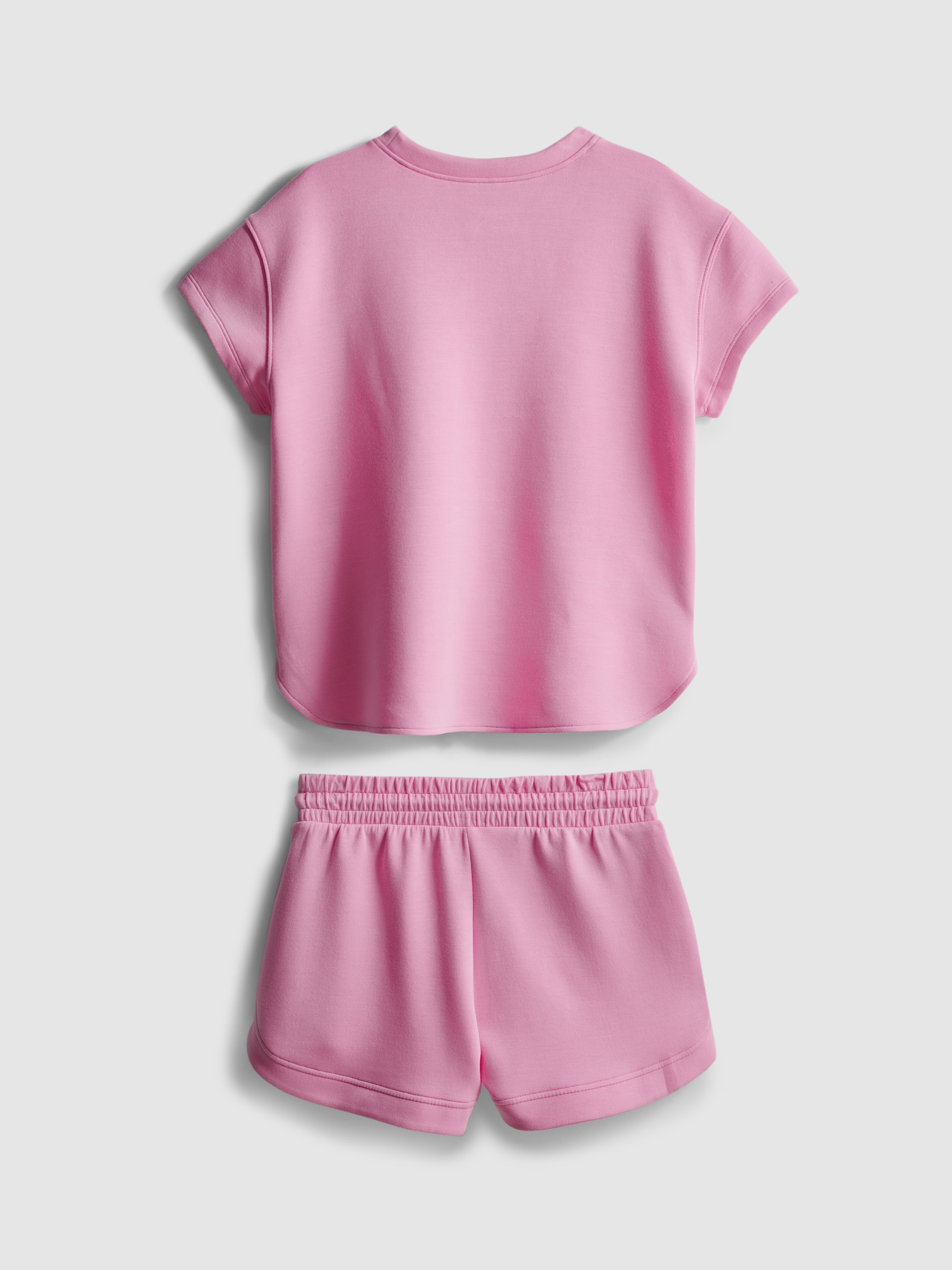 7-15 anos | Conjunto t-shirt larga/calções corrida