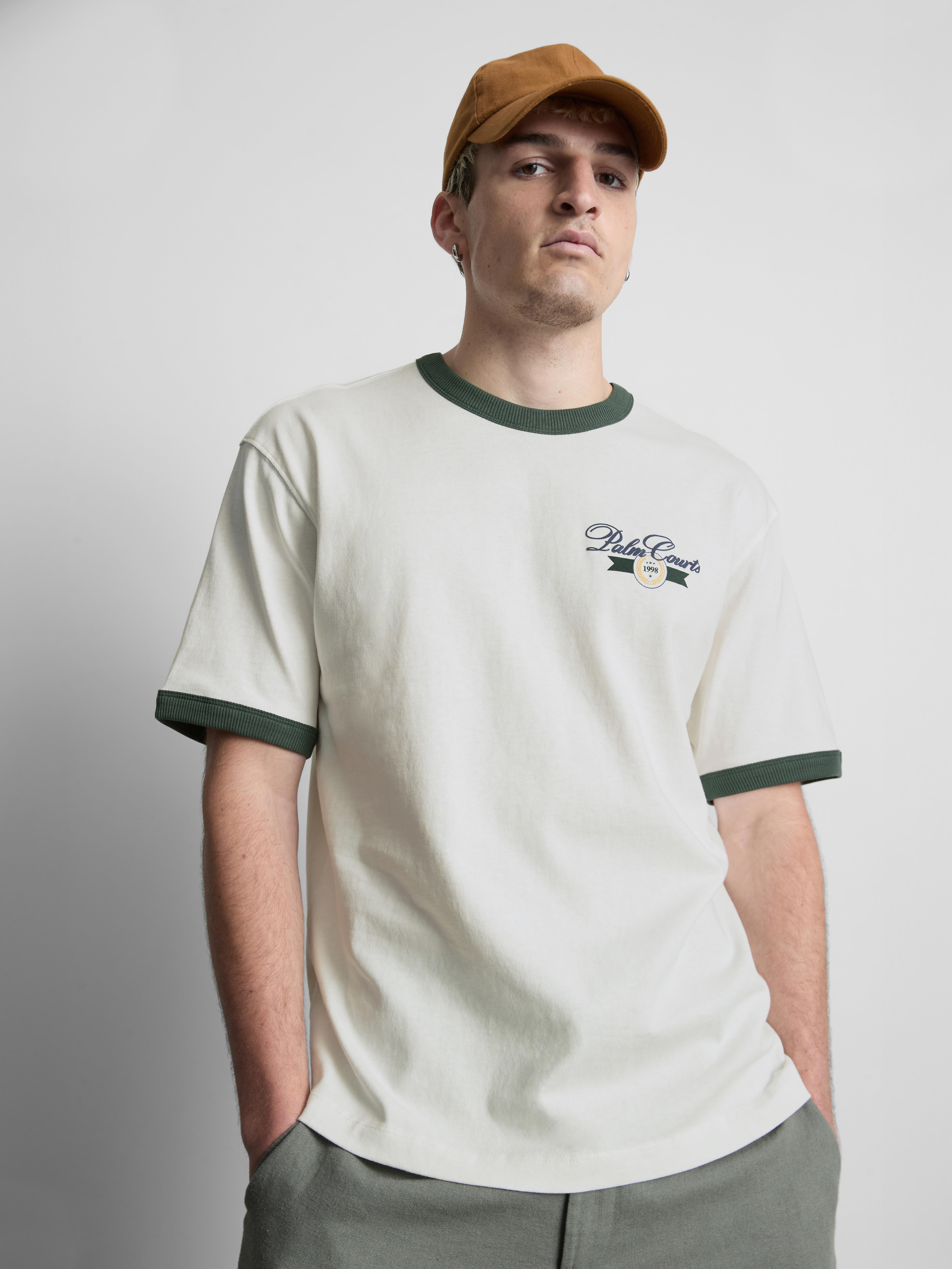 Palm Courts Ringer T-Shirt