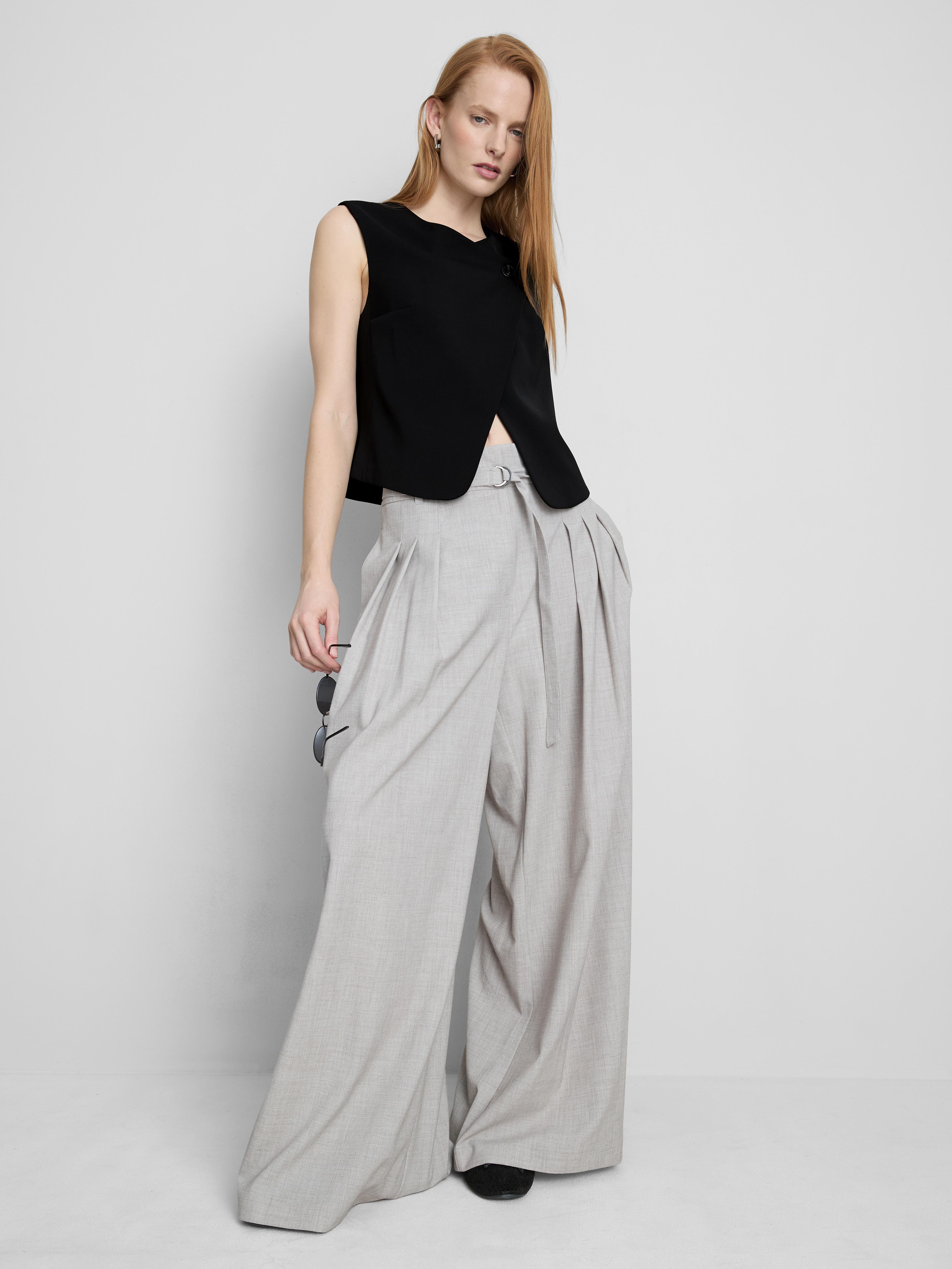 Lila Cross Front Waistcoat