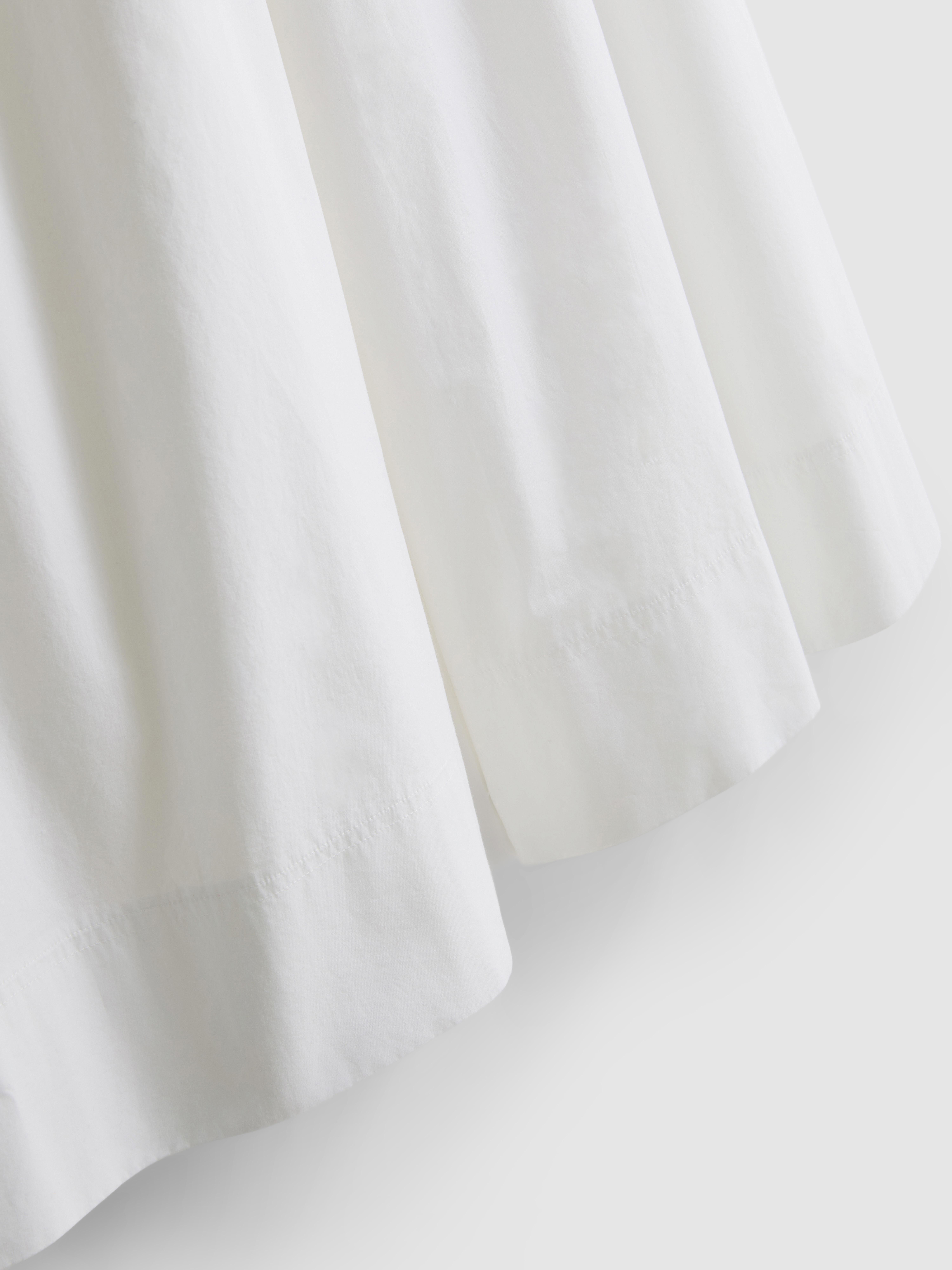 Pantaloni culotte in cotone effetto carta