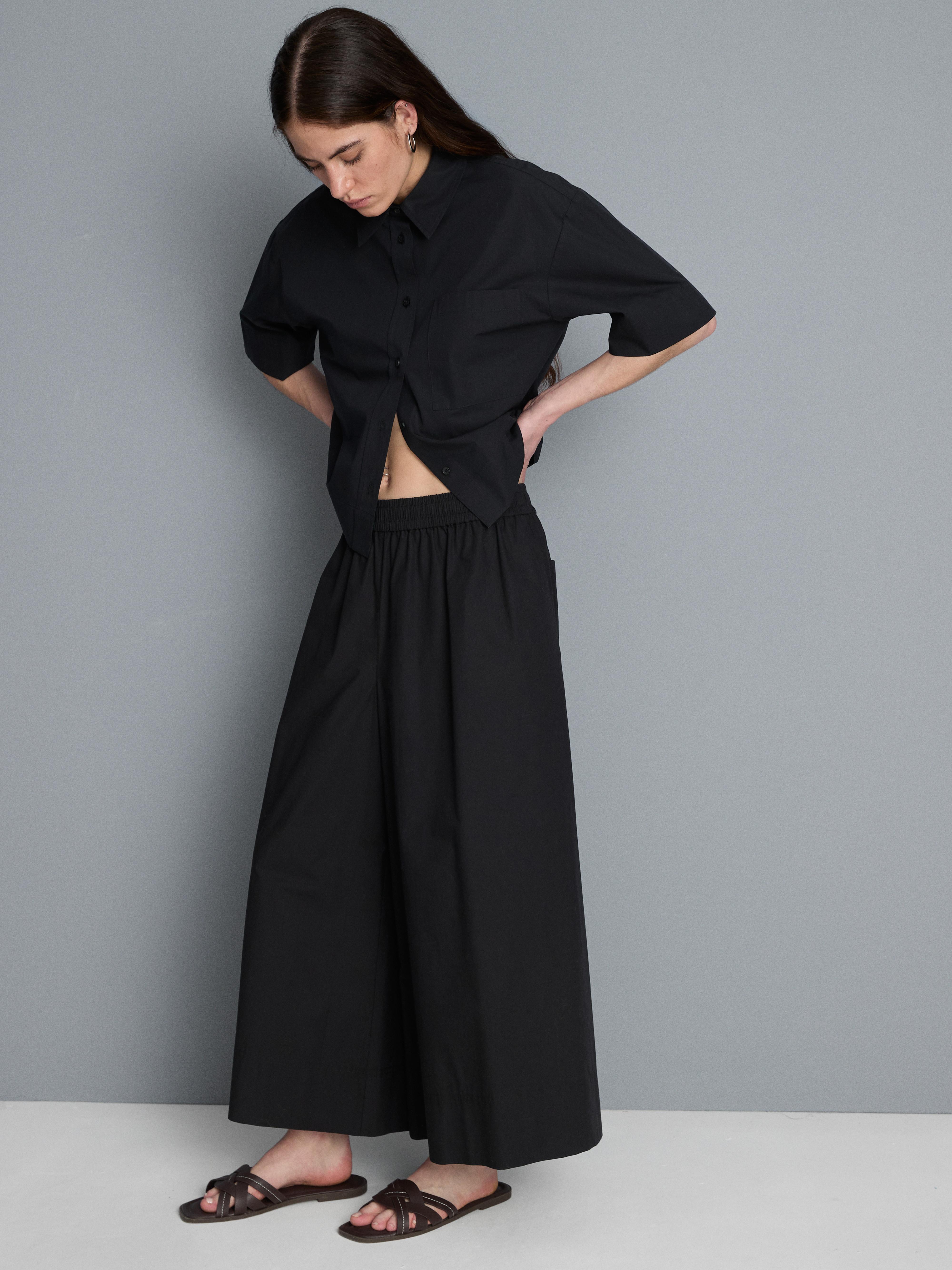 Baumwoll-Culotte mit Papertouch