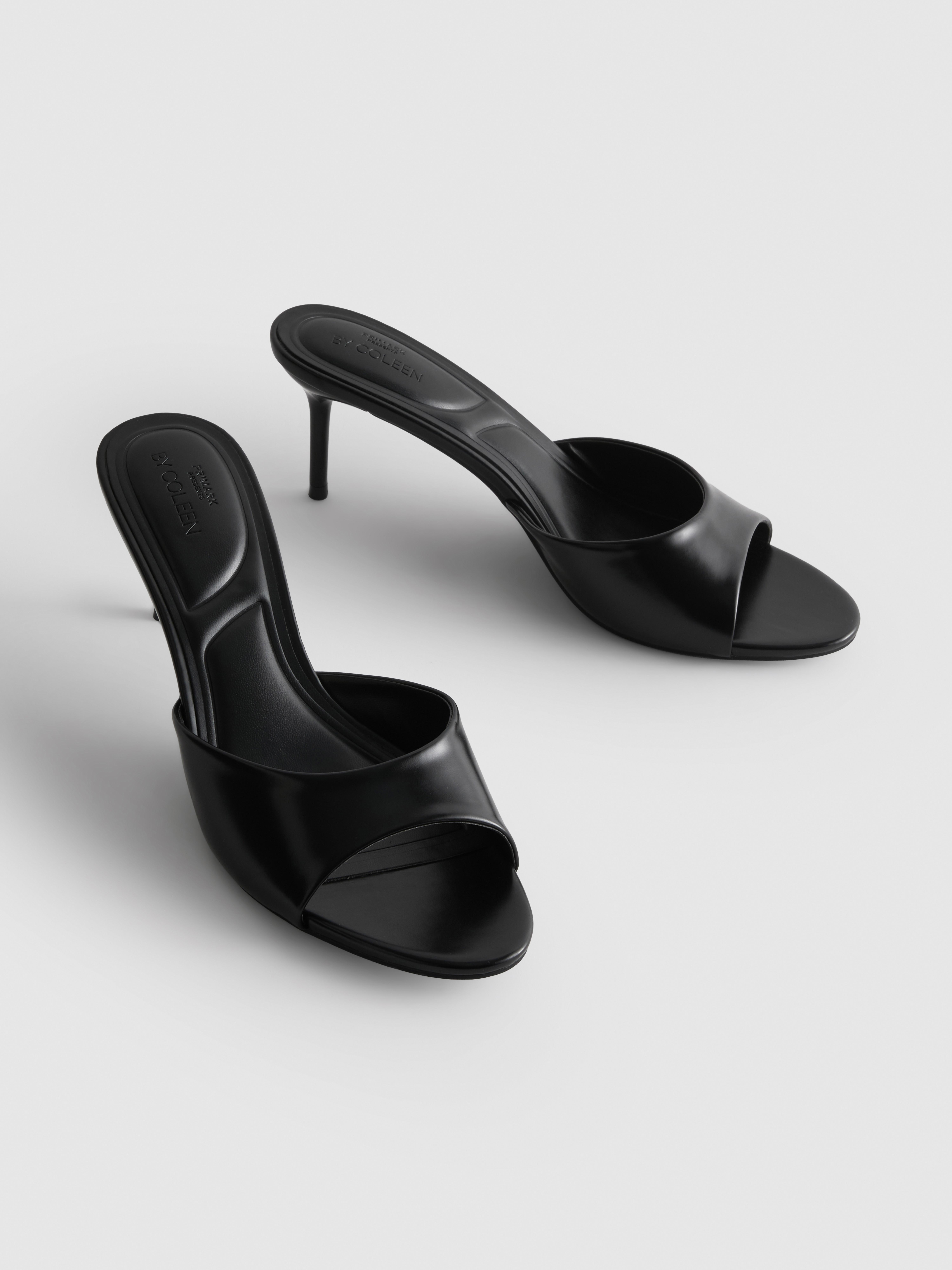 By Coleen Peep-Toe Mule Heels