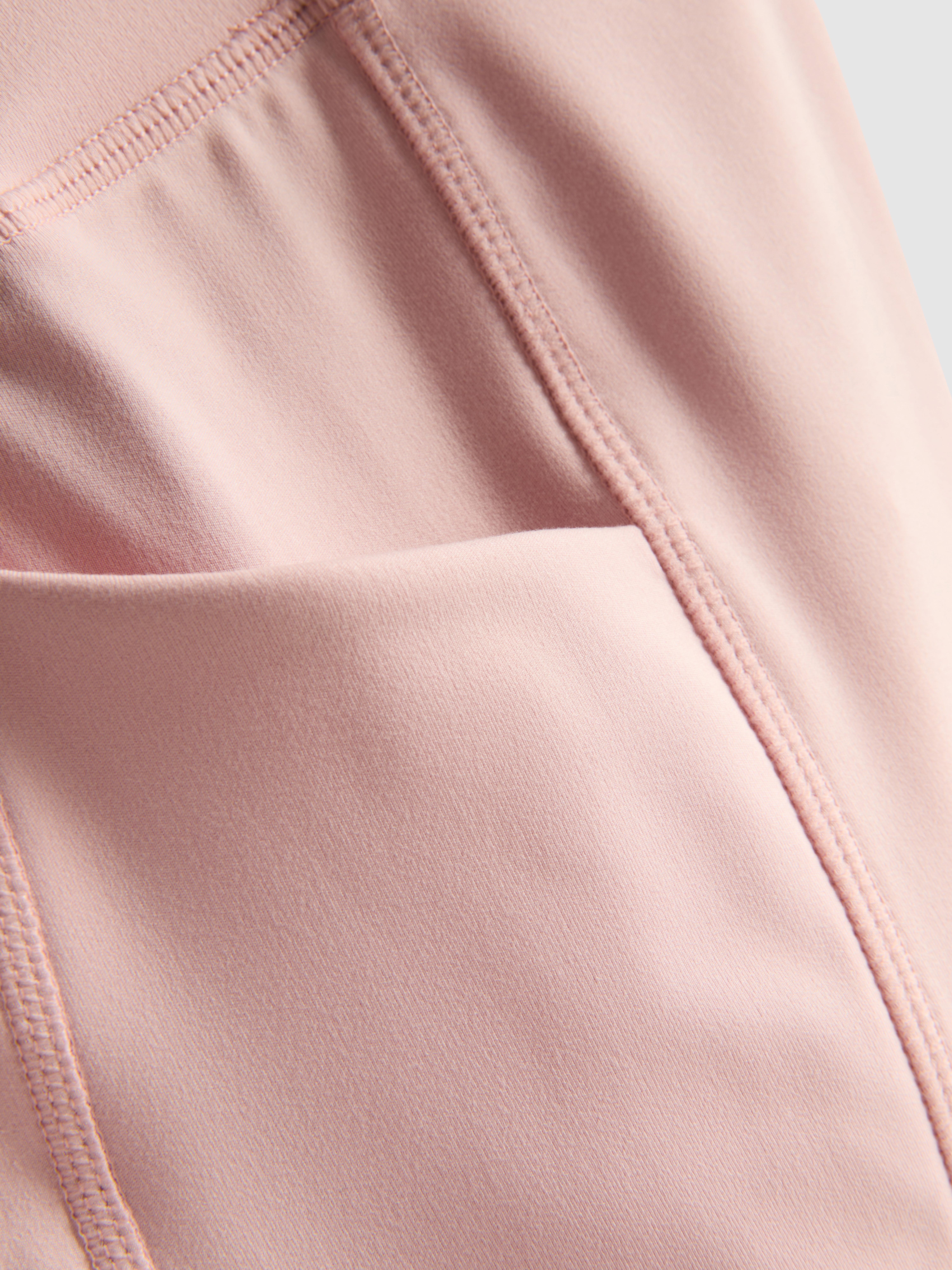 Womens Light Pink 78 High Waisted Seam Detail Active Leggings Primark 