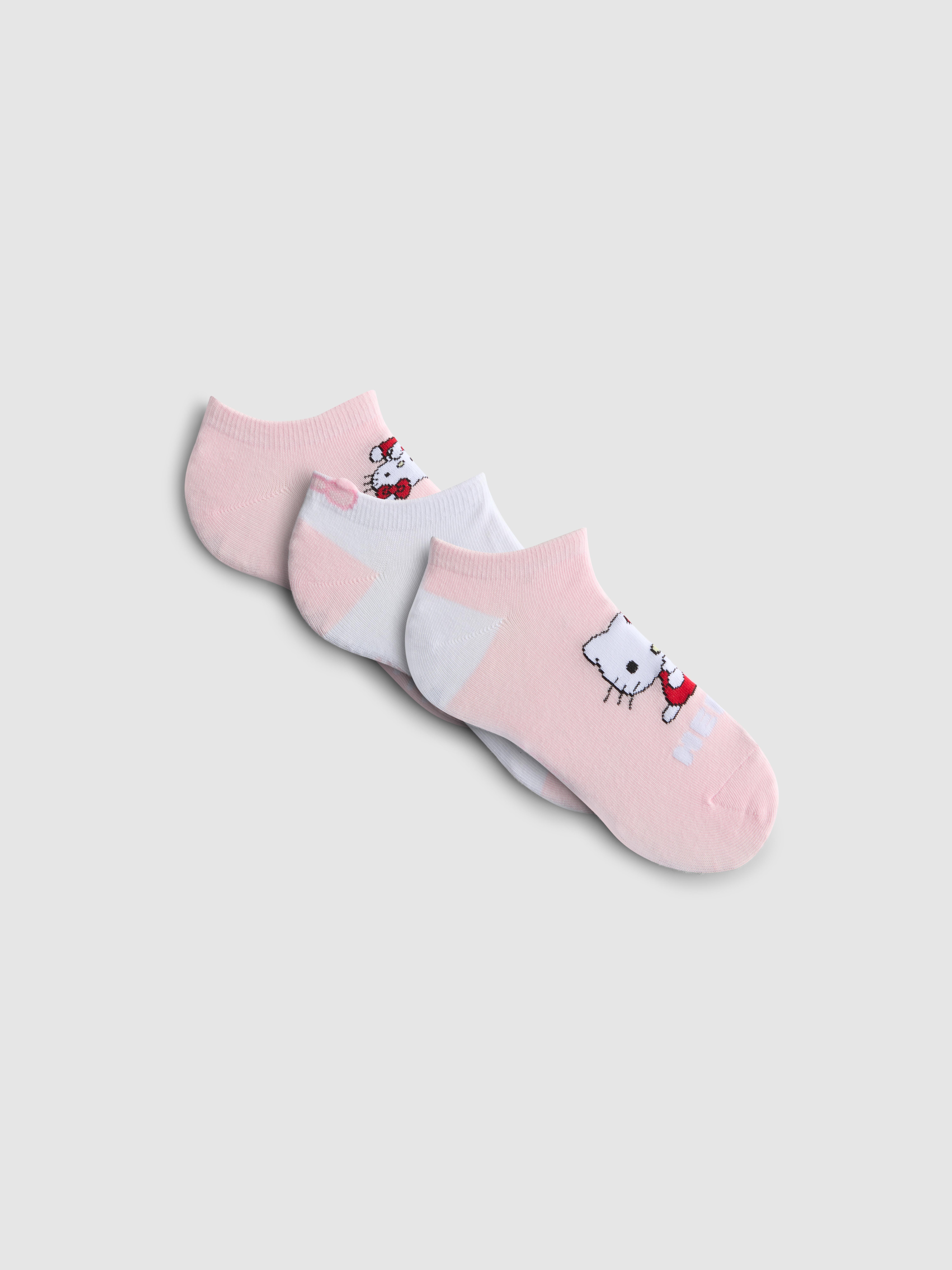 3pk Hello Kitty Trainer Socks