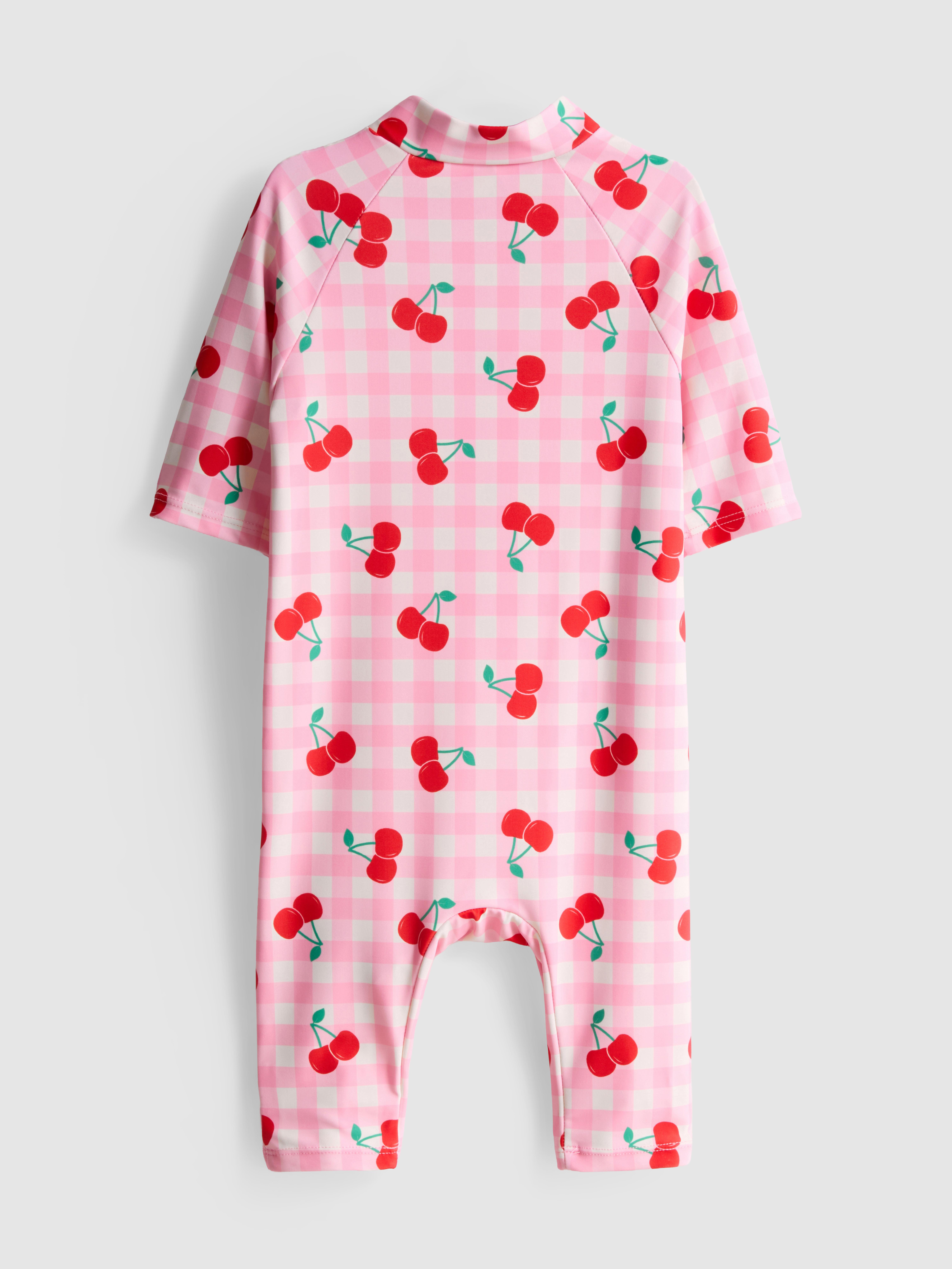 18 mois–9 ans | Maillot de bain à motif cerise