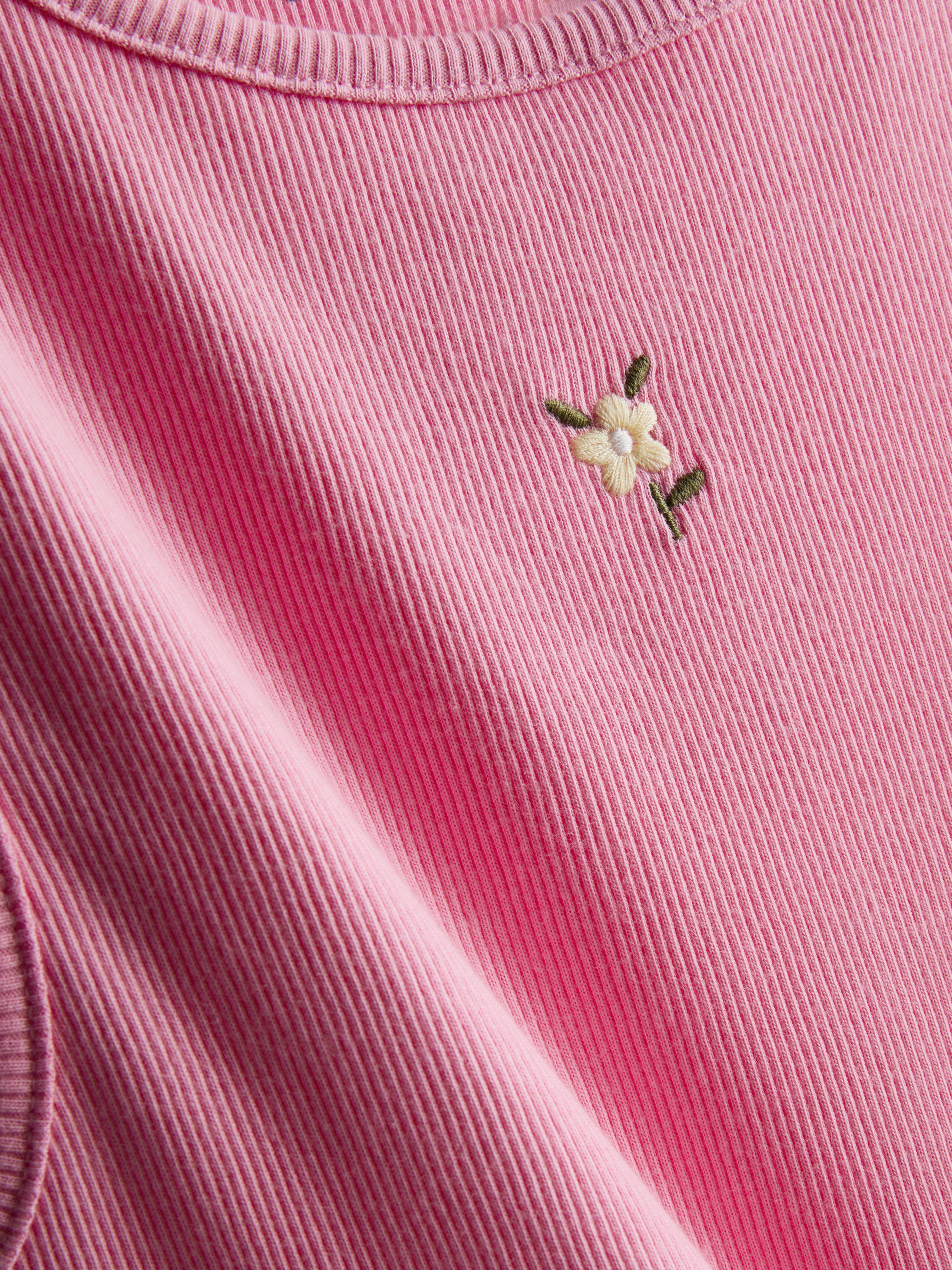7-15yrs | Ribbed Floral Short Vest Pyjamas