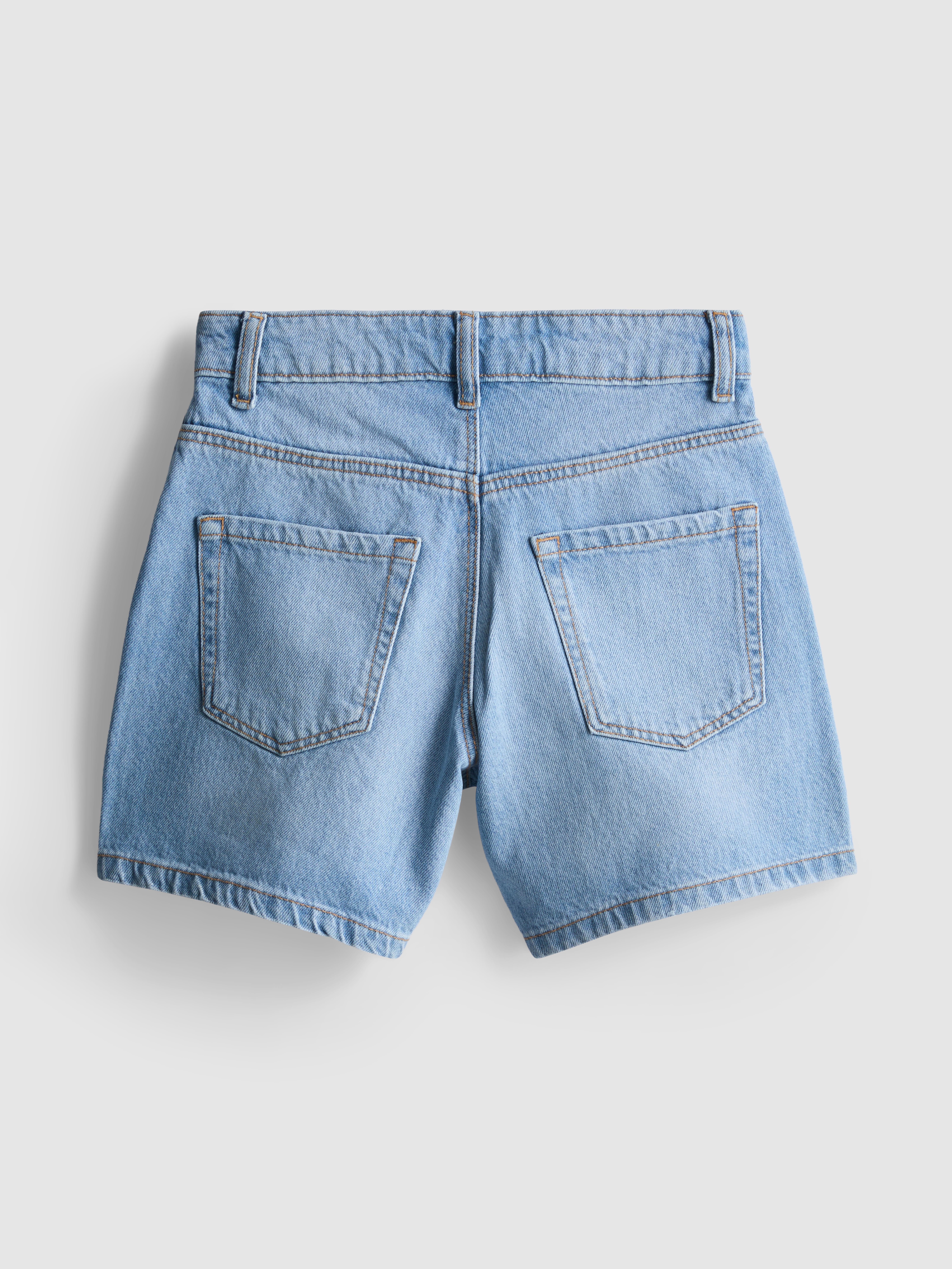 7-15yrs | Rhinestone Bow Denim Shorts