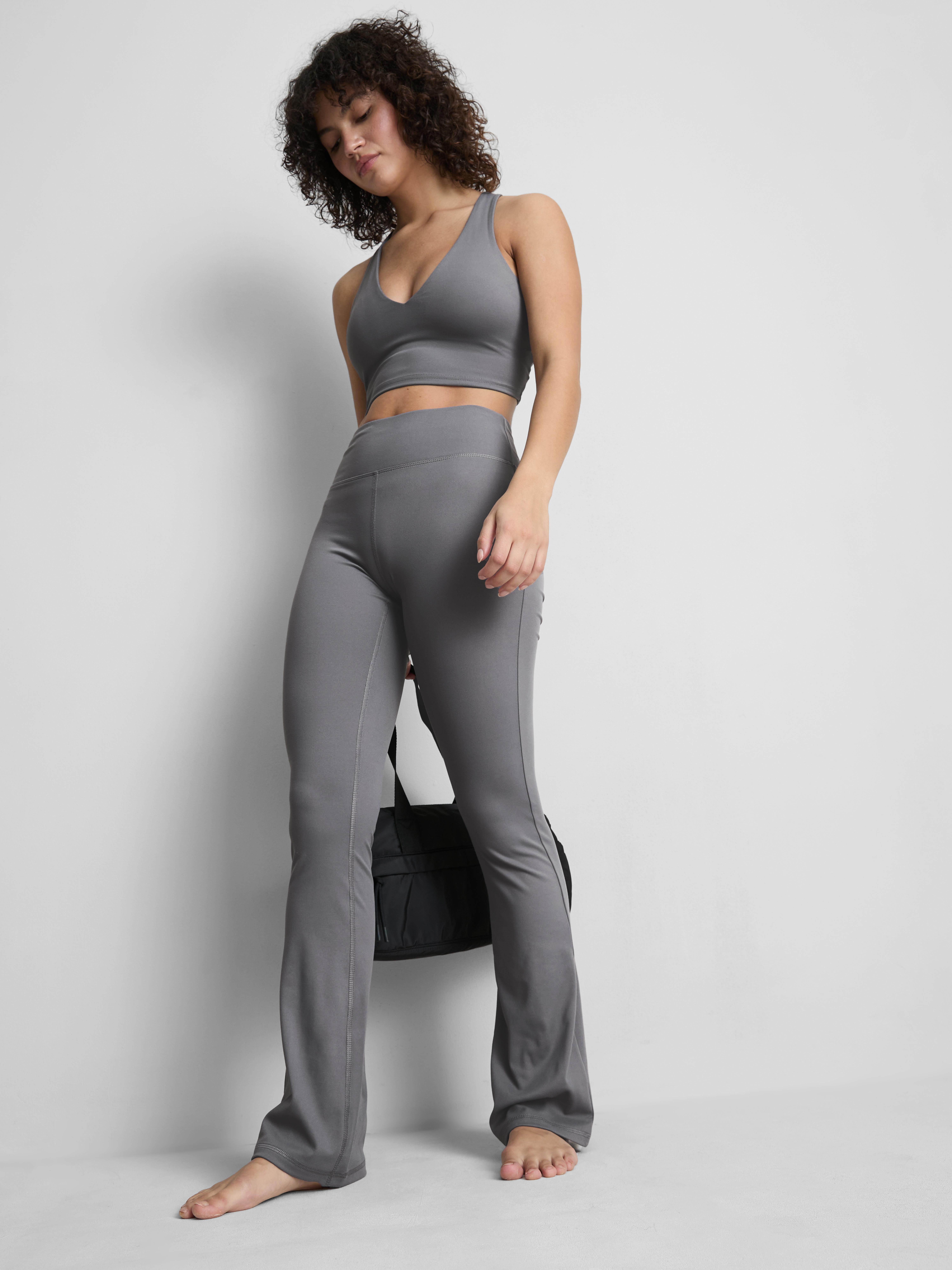 High Waisted Flared Active Leggings