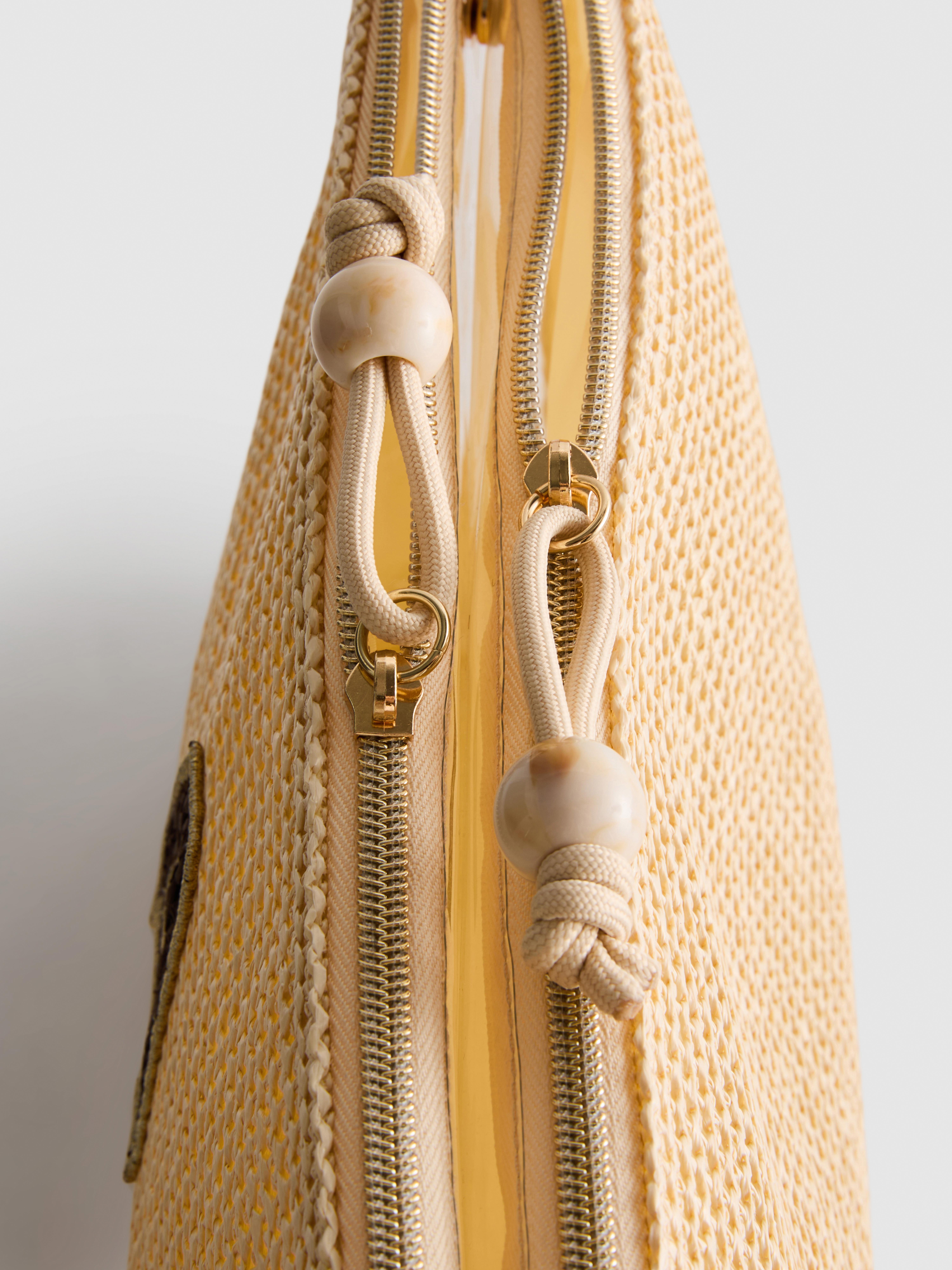 Bolsa cosméticos ráfia inicial
