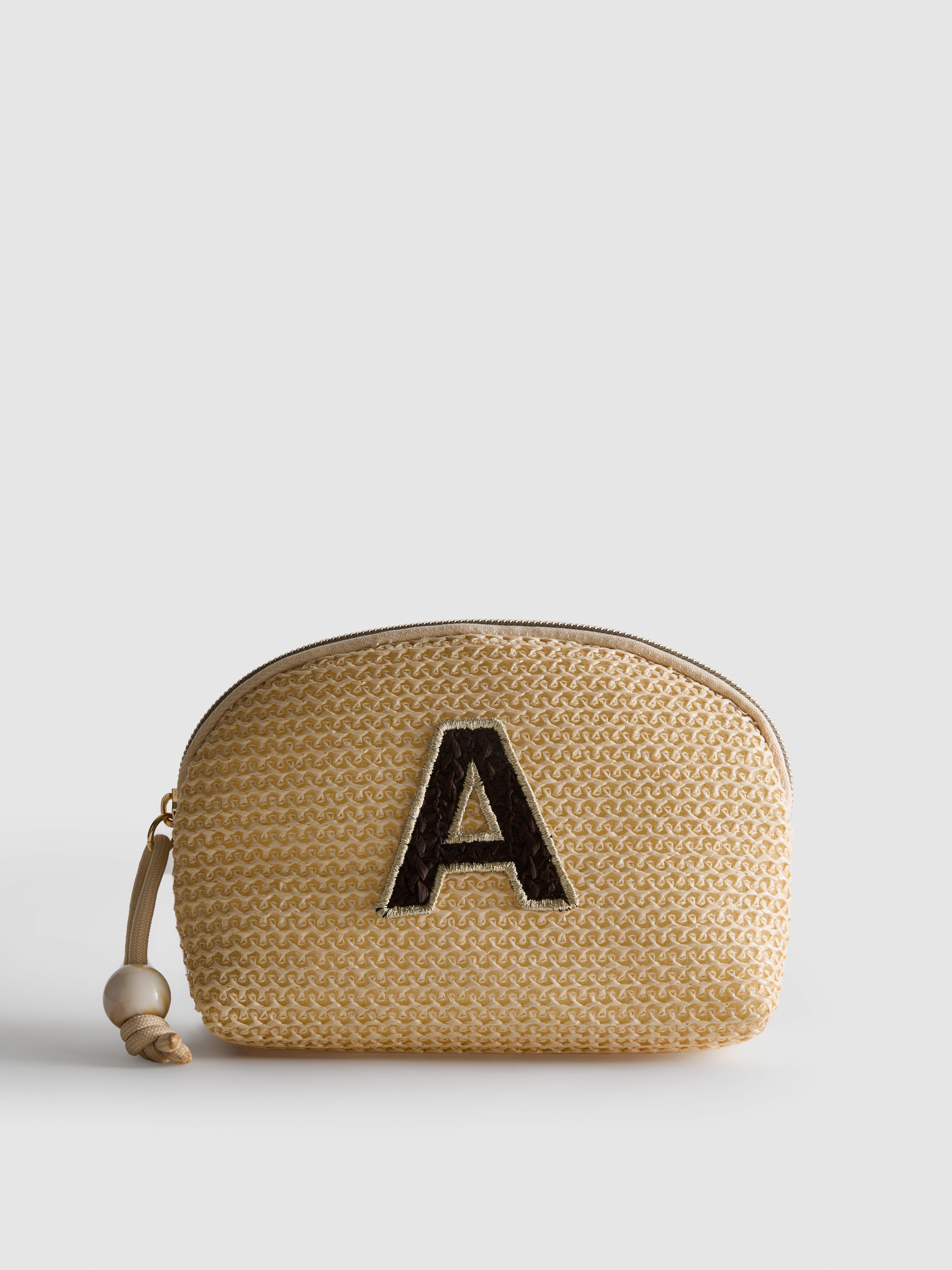 Trousse à maquillage à initiale